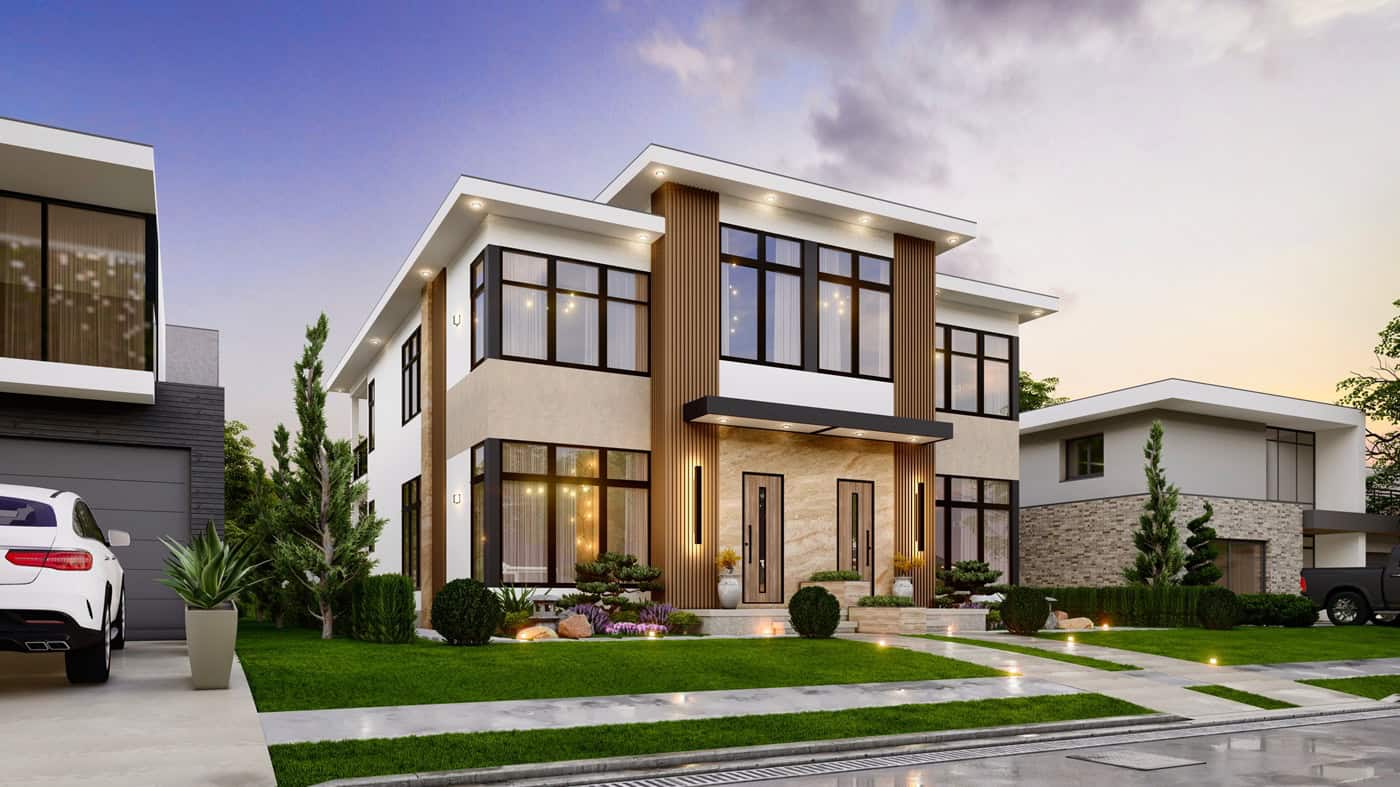 Left Side View of this 4-Bedroom,3460 Sq Ft Plan -198-1267