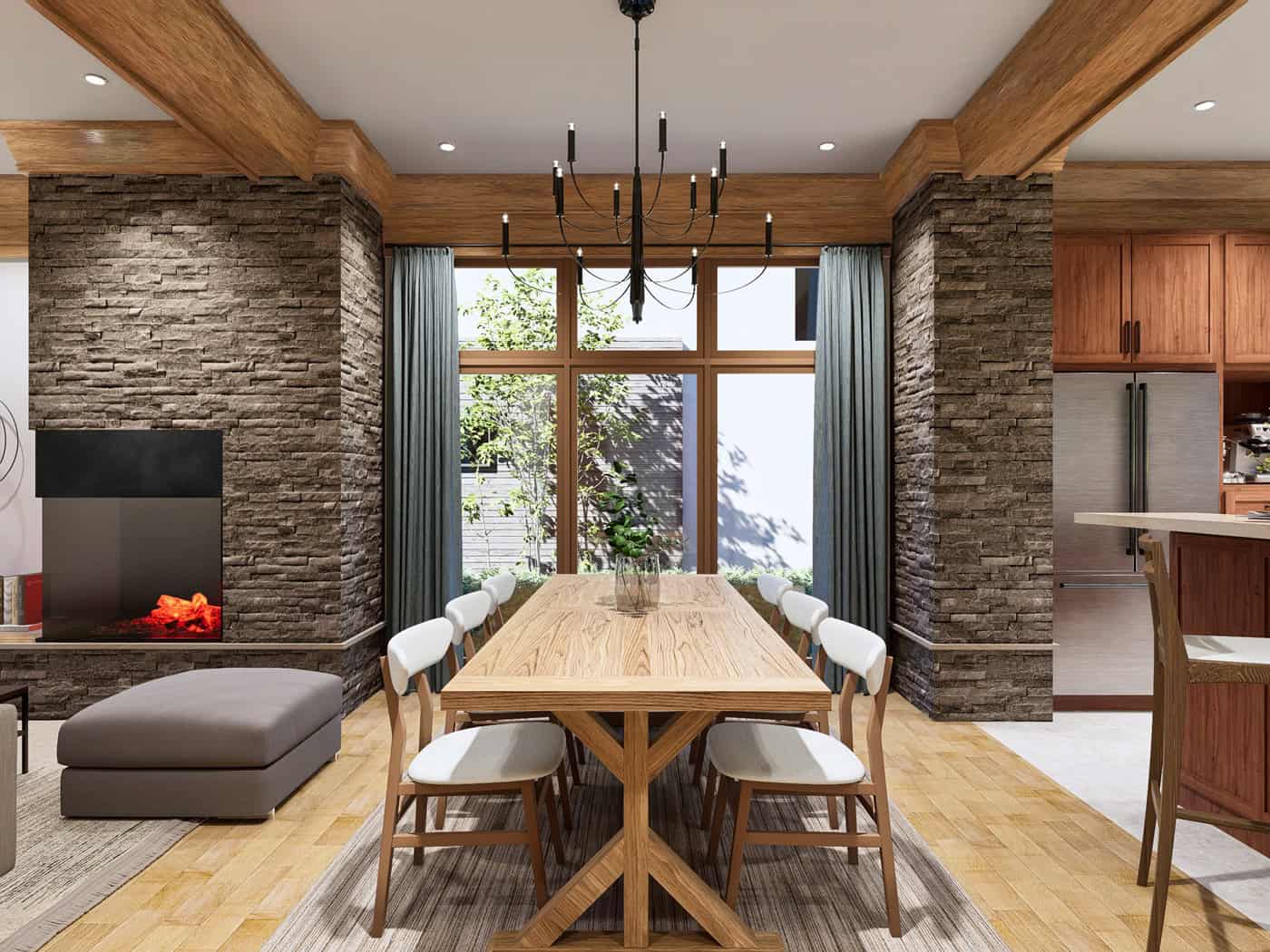 Dining Room of this 6-Bedroom,3460 Sq Ft Plan -198-1267