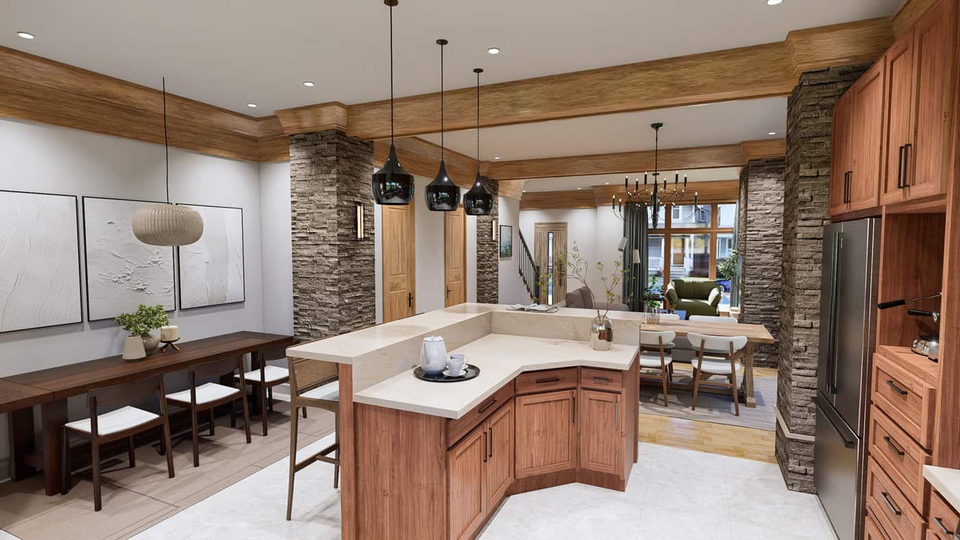 Home Interior Photograph of this 6-Bedroom,3460 Sq Ft Plan -198-1267