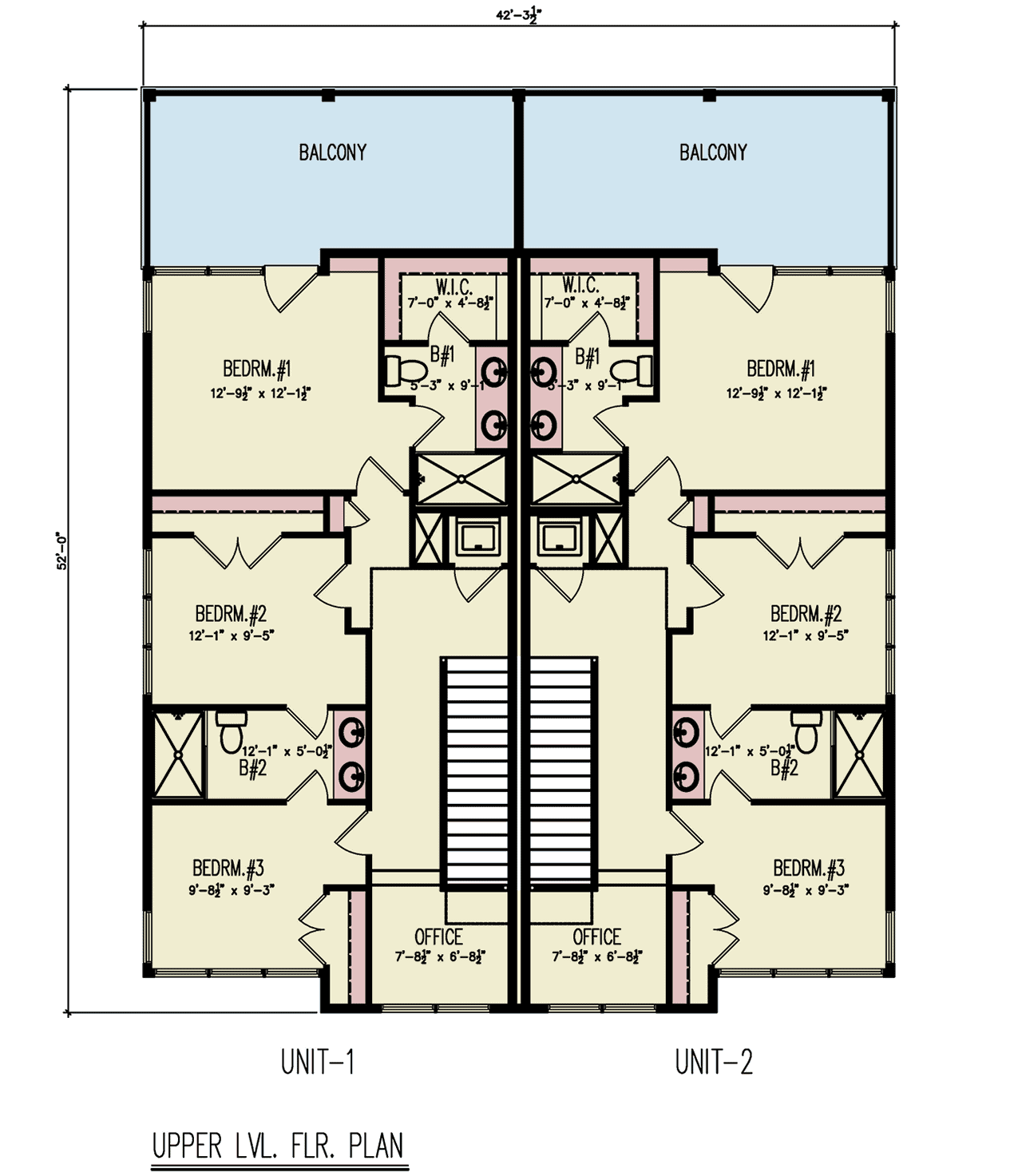 Upper Level of Contemporary Plan #198-1267