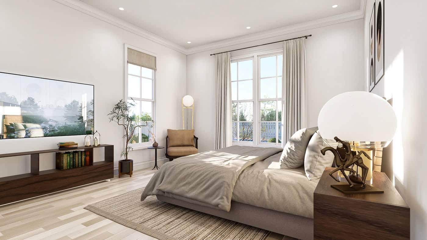 Bedroom of this 3-Bedroom,1220 Sq Ft Plan -198-1269