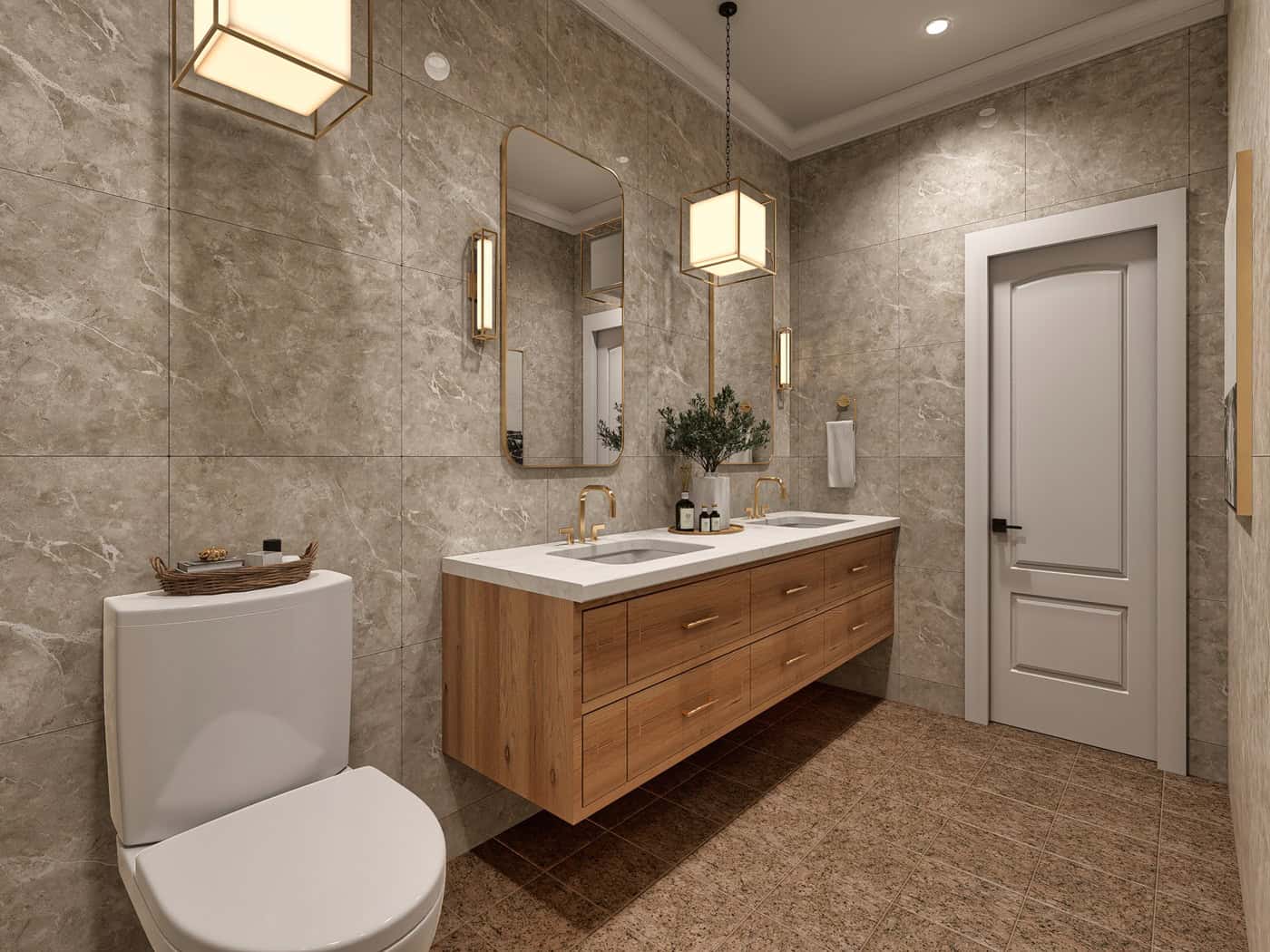 Bathroom of this 3-Bedroom,1220 Sq Ft Plan -198-1269