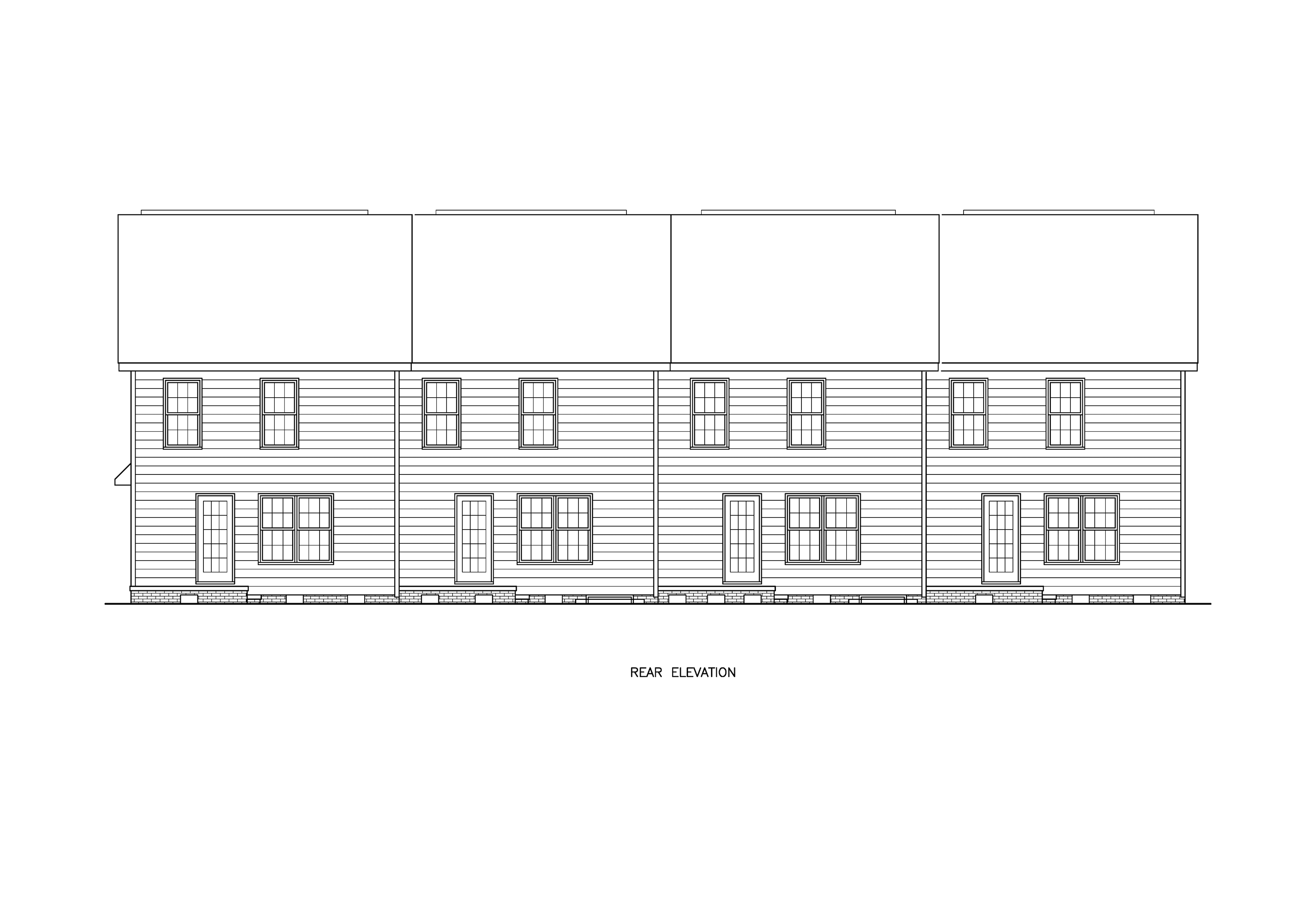 Rear View of this 8-Bedroom,4764 Sq Ft Plan -198-1270