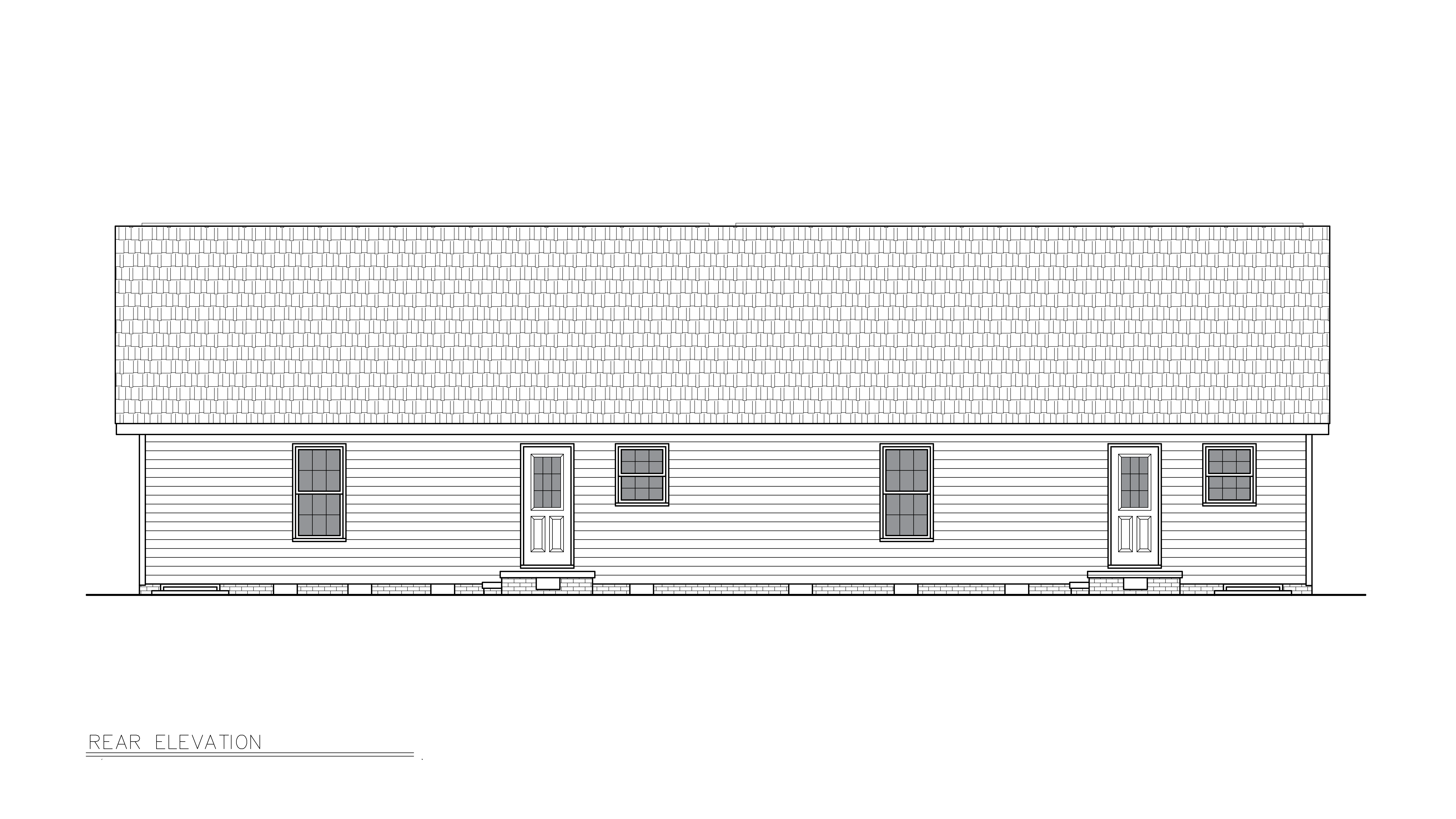 Home Plan Rear Elevation of this 4-Bedroom,2071 Sq Ft Plan -198-1272