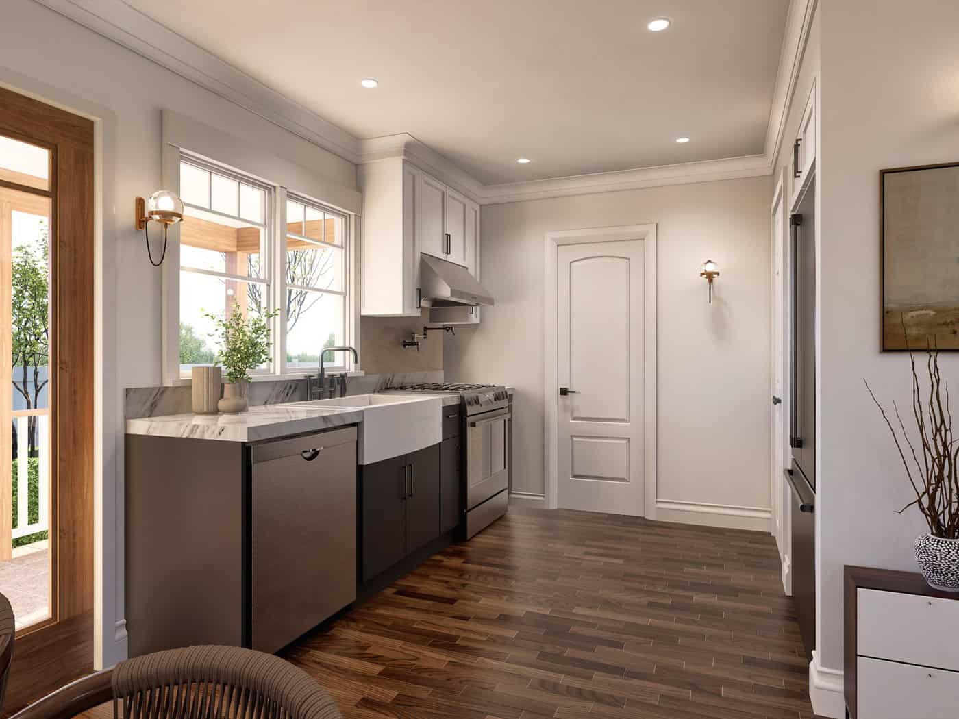 Kitchen of this 3-Bedroom,1150 Sq Ft Plan -198-1274