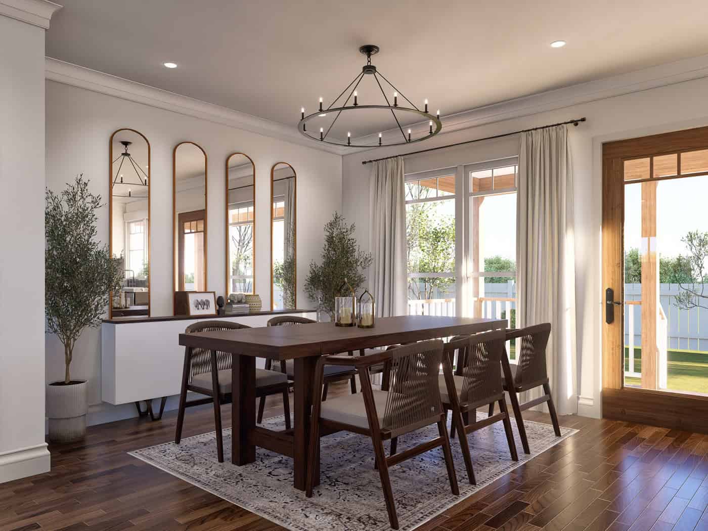 Dining Room of this 3-Bedroom,1150 Sq Ft Plan -198-1274