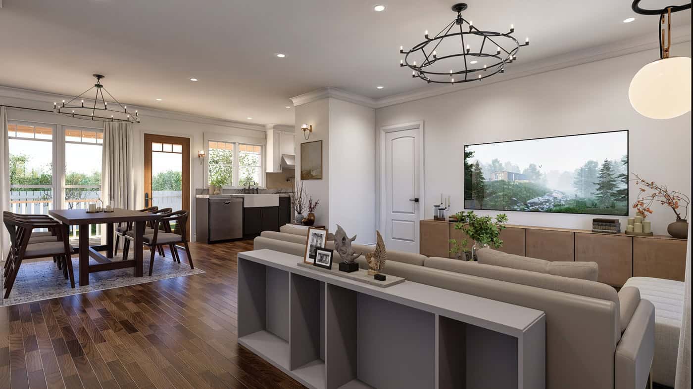 Home Interior Photograph of this 3-Bedroom,1150 Sq Ft Plan -198-1274