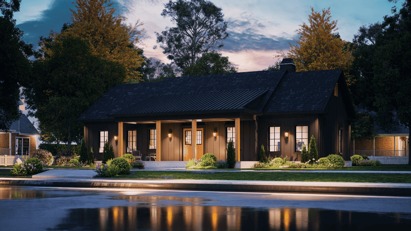 Home at Night of this 3-Bedroom,1624 Sq Ft Plan -198-1276