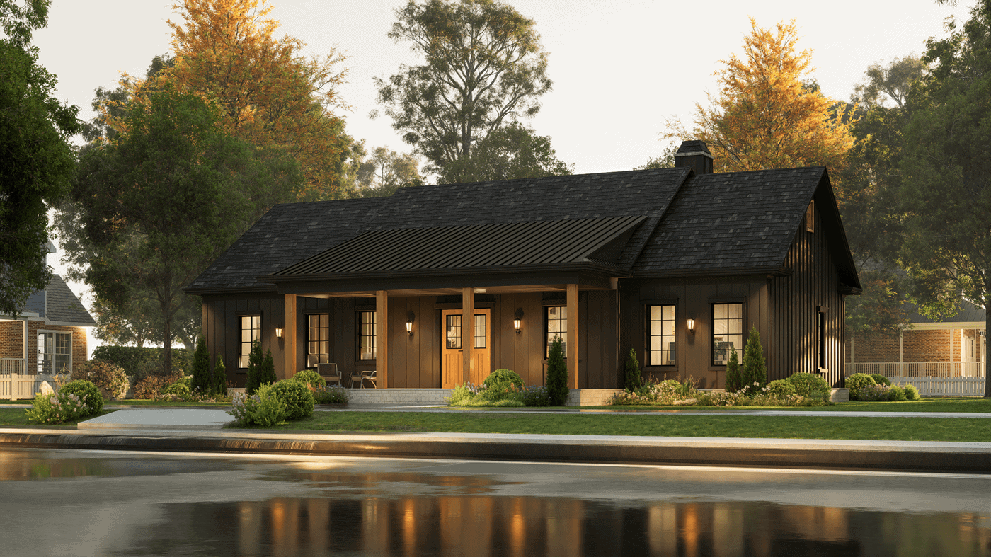 Home at Night of this 3-Bedroom,1624 Sq Ft Plan -198-1276