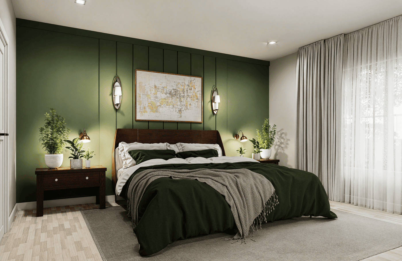 Master Bedroom of this 3-Bedroom,1624 Sq Ft Plan -198-1276