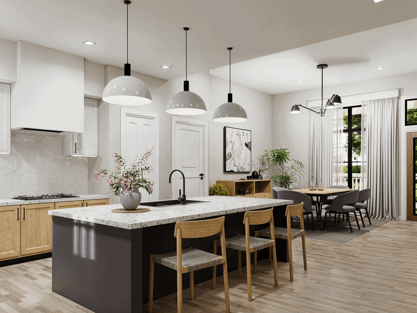 Kitchen of this 3-Bedroom,1624 Sq Ft Plan -198-1276