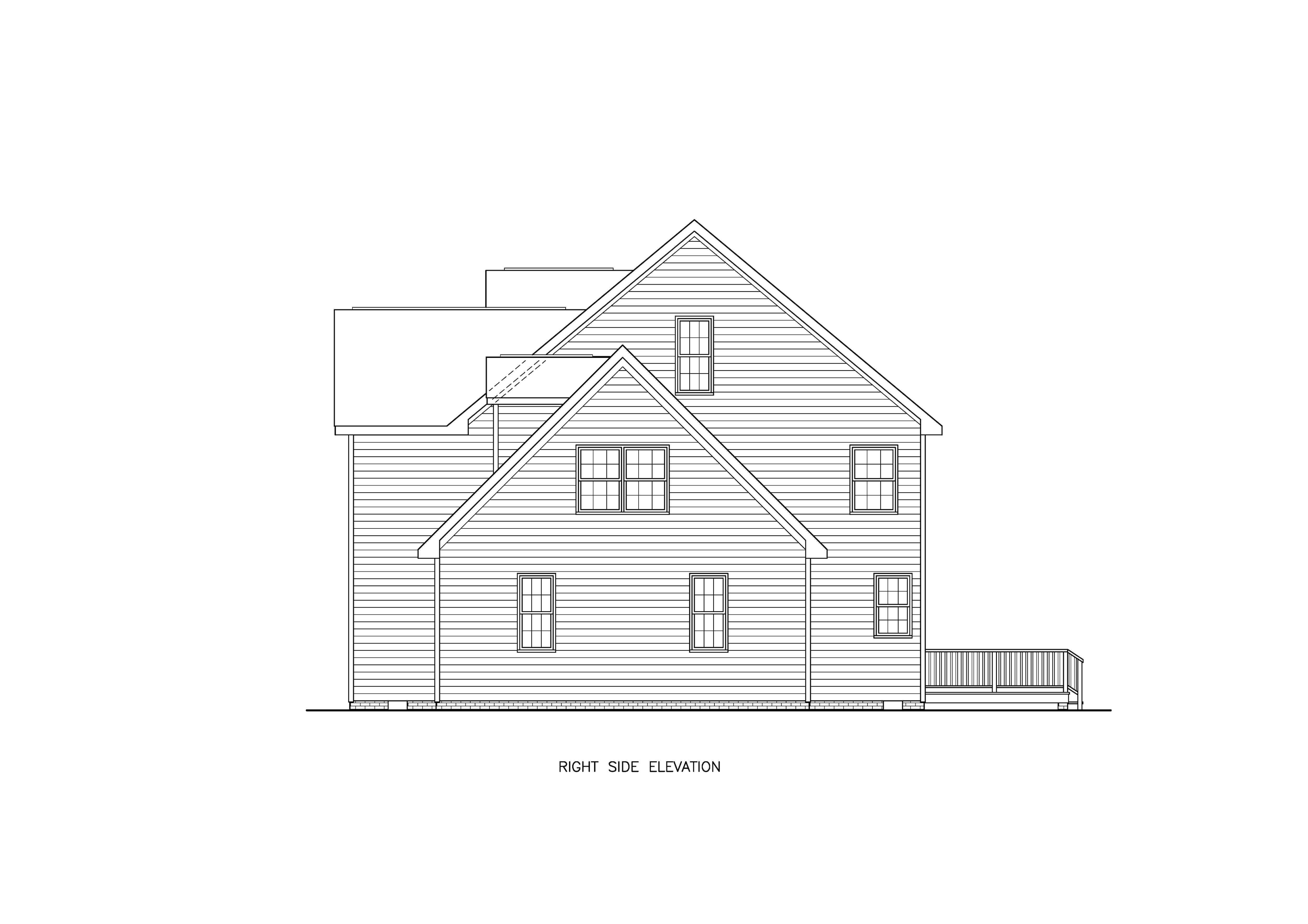 Home Plan Right Elevation of this 3-Bedroom,2391 Sq Ft Plan -198-1277