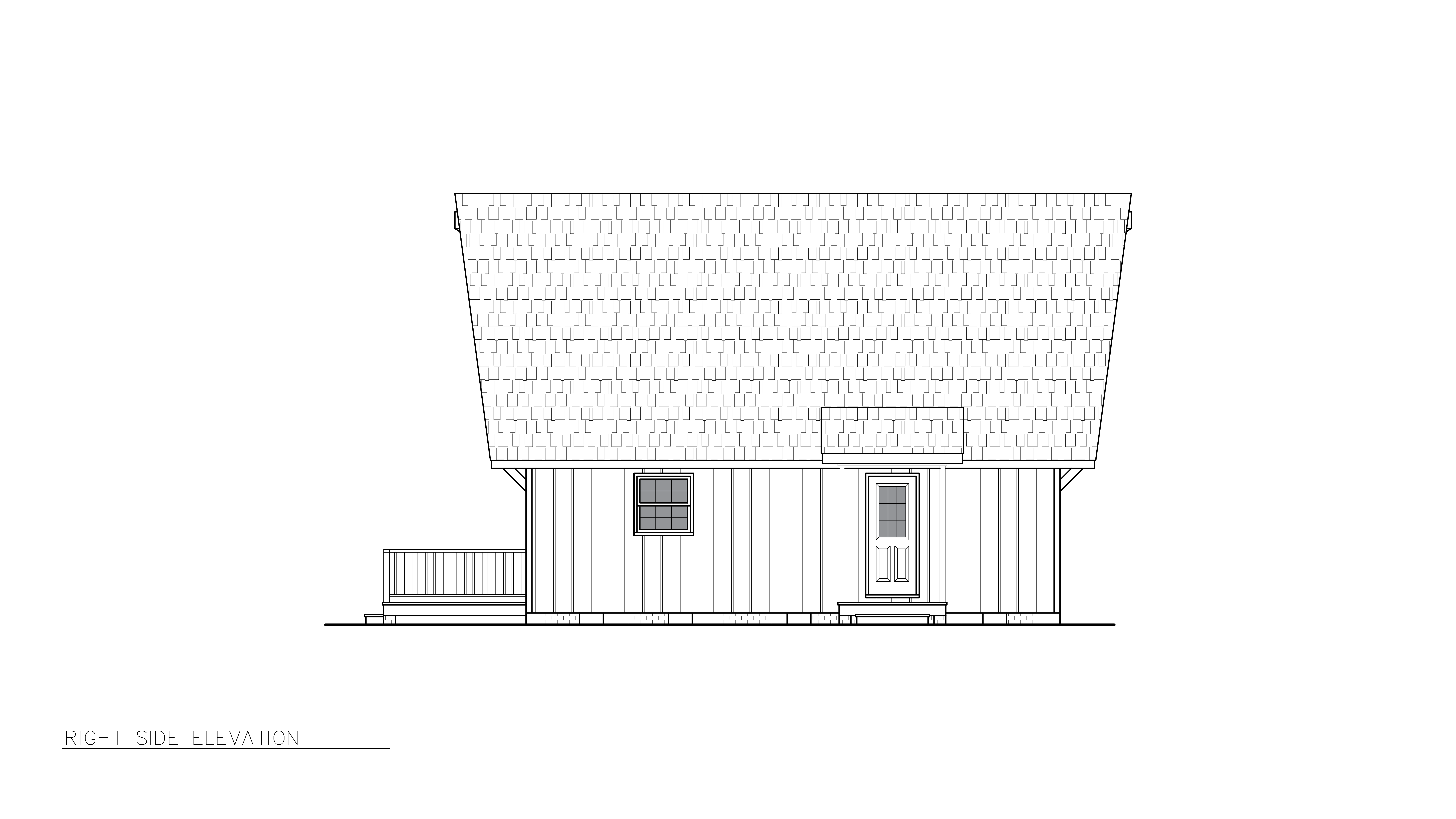 Home Plan Right Elevation of this 3-Bedroom,1177 Sq Ft Plan -198-1278