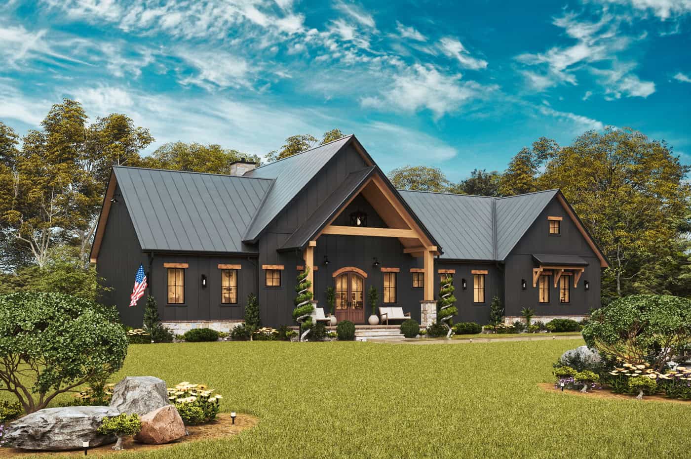 Left Side View of this 3-Bedroom,2550 Sq Ft Plan -198-1280