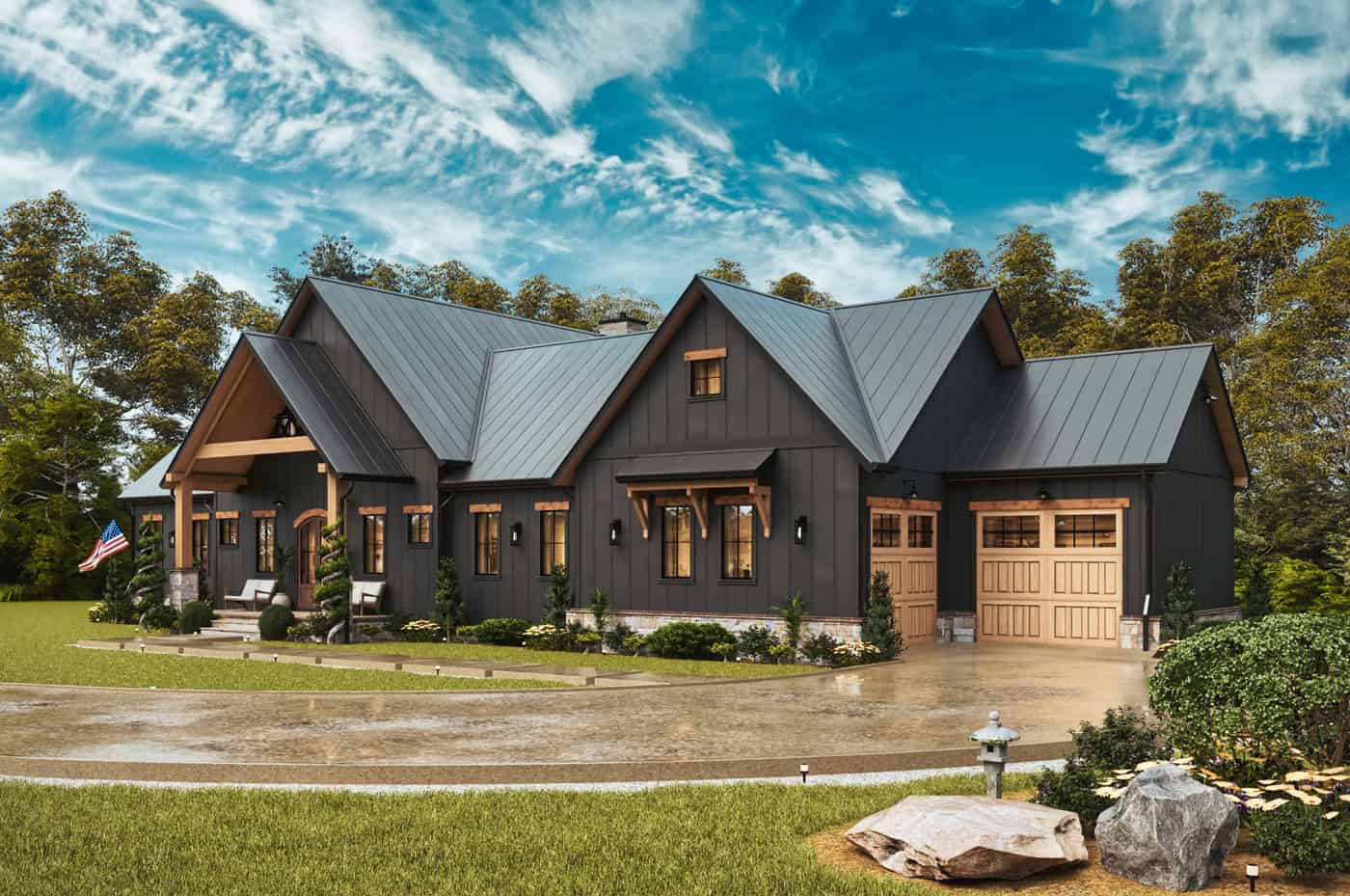 Right Side View of this 3-Bedroom,2550 Sq Ft Plan -198-1280