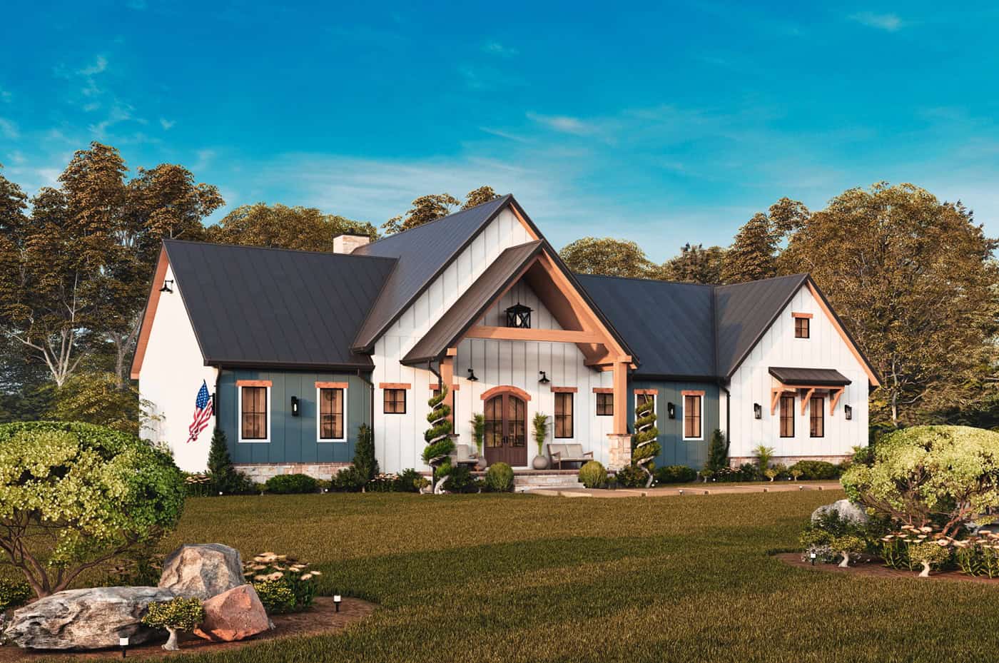 Left Side View of this 3-Bedroom,2550 Sq Ft Plan -198-1280