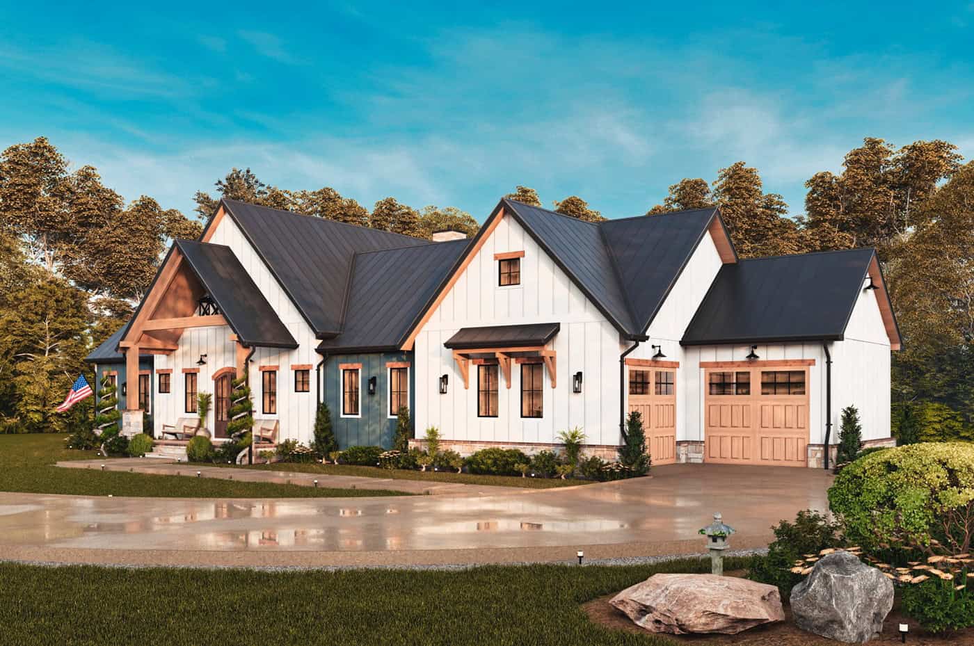 Right Side View of this 3-Bedroom,2550 Sq Ft Plan -198-1280
