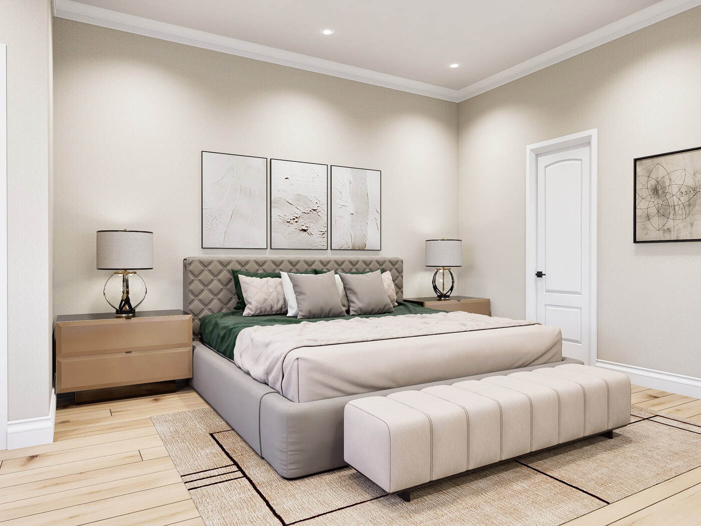 Master Bedroom of this 3-Bedroom,2550 Sq Ft Plan -198-1280