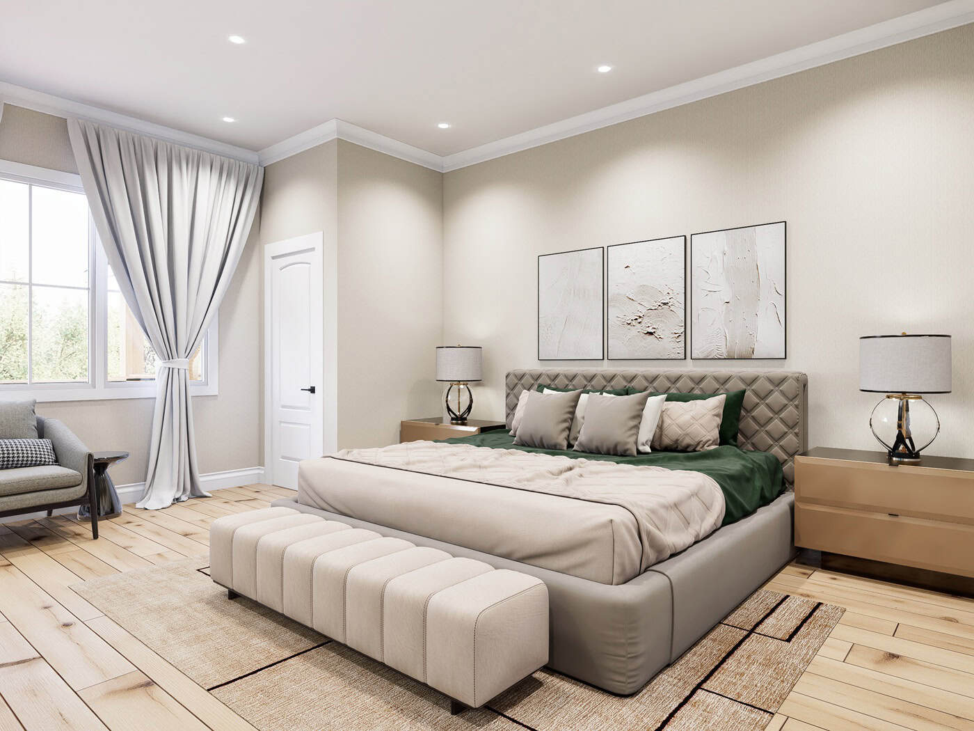 Master Bedroom of this 3-Bedroom,2550 Sq Ft Plan -198-1280