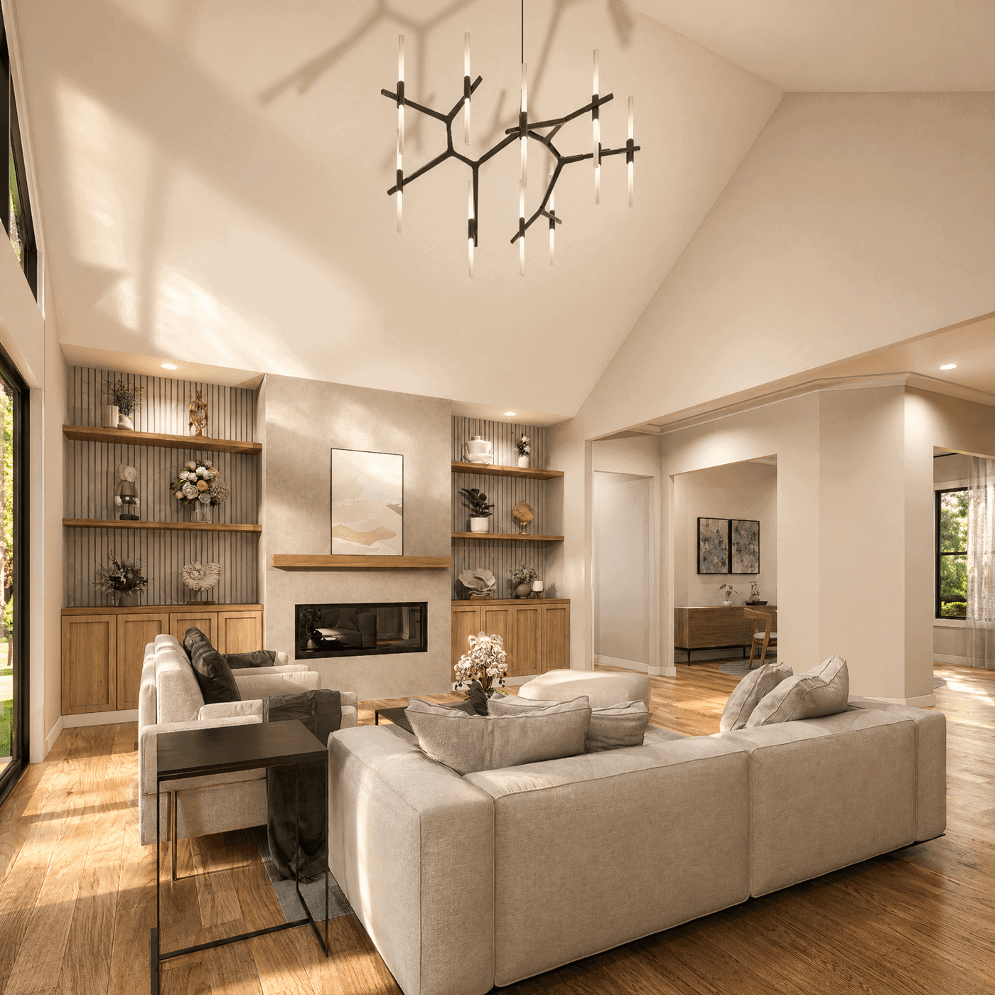 Living Room of this 3-Bedroom,2616 Sq Ft Plan -198-1282