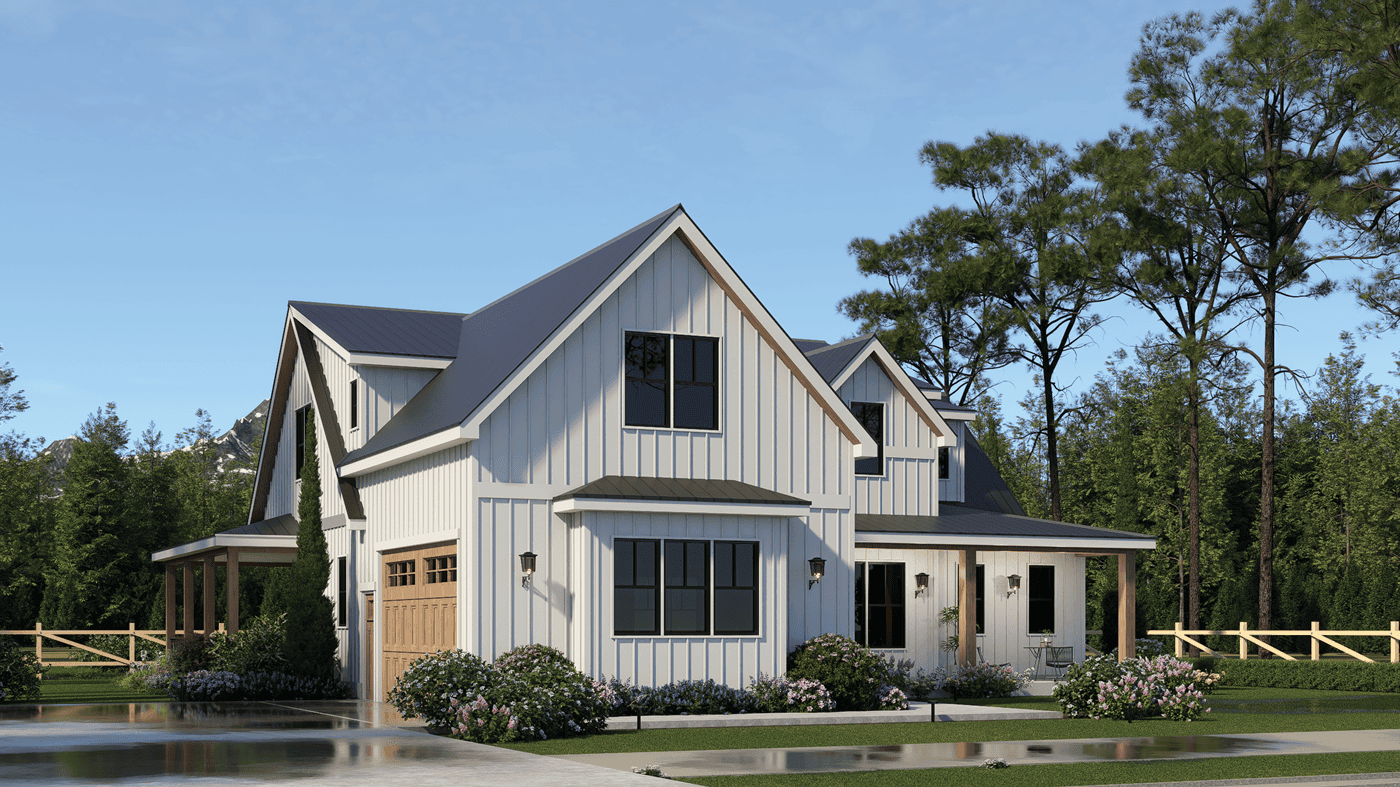 Front View of this 3-Bedroom,2616 Sq Ft Plan -198-1282