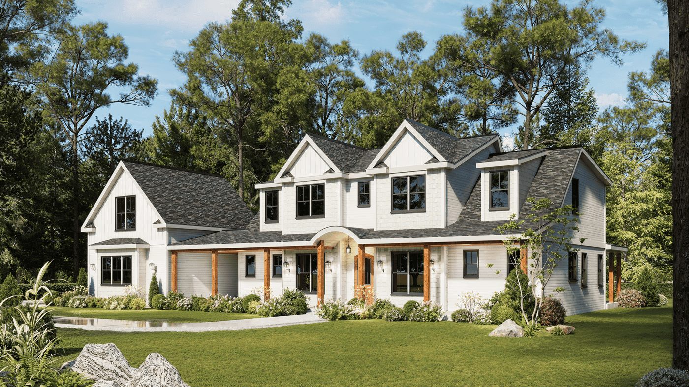 Right Side View of this 3-Bedroom,2694 Sq Ft Plan -198-1283