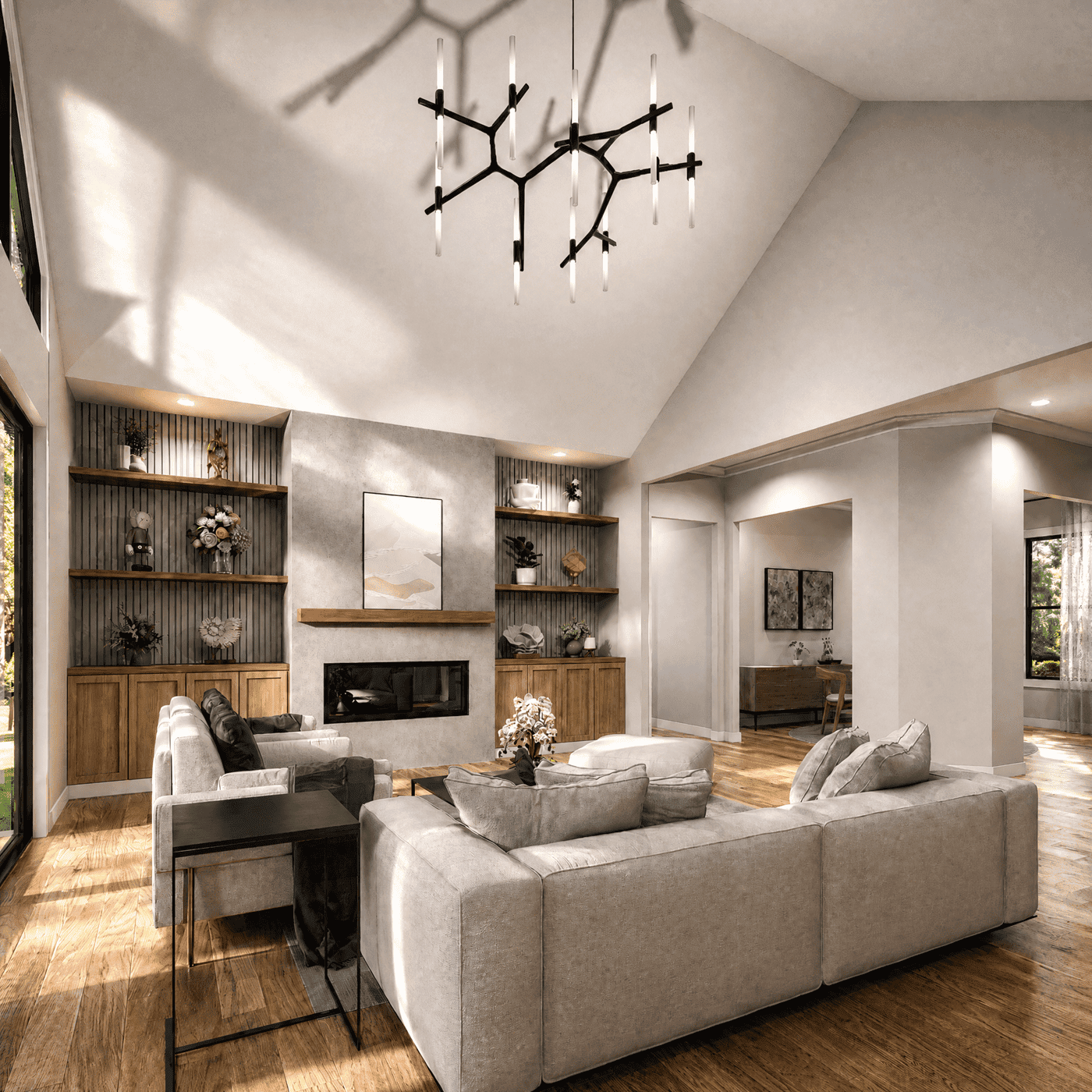 Living Room of this 3-Bedroom,2694 Sq Ft Plan -198-1283