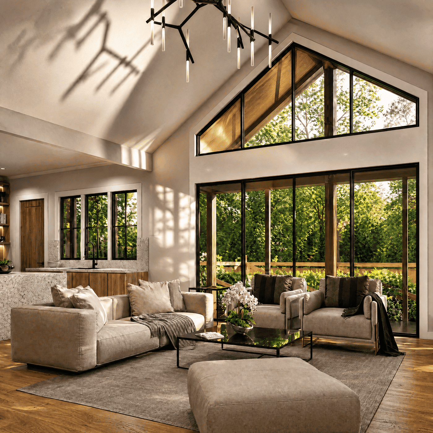Living Room of this 3-Bedroom,2694 Sq Ft Plan -198-1283