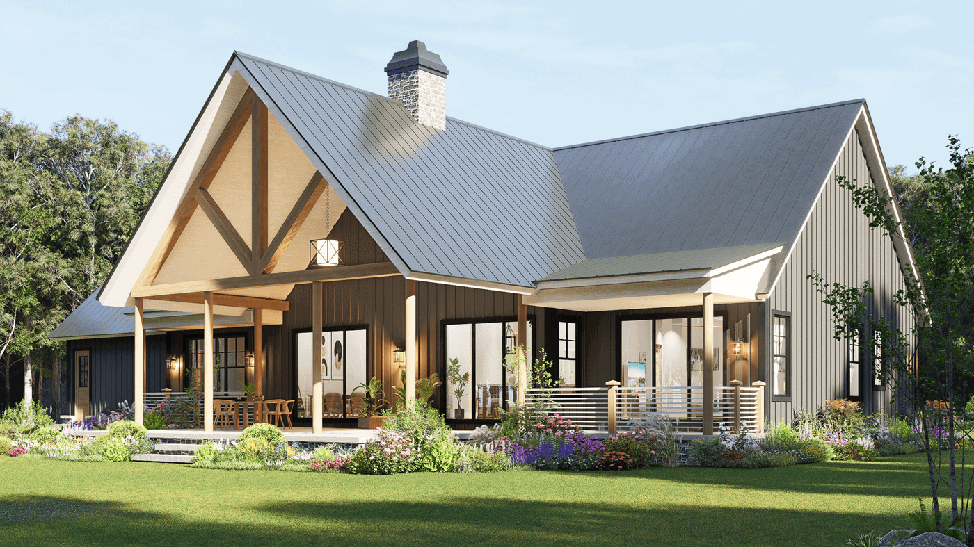 Left Side View of this 3-Bedroom,2439 Sq Ft Plan -198-1285