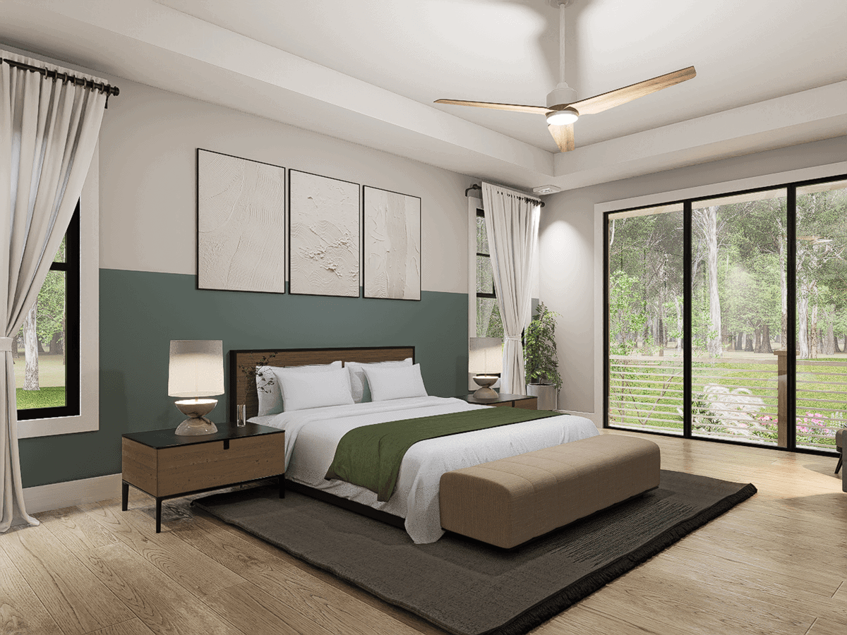 Master Bedroom of this 3-Bedroom,2439 Sq Ft Plan -198-1285
