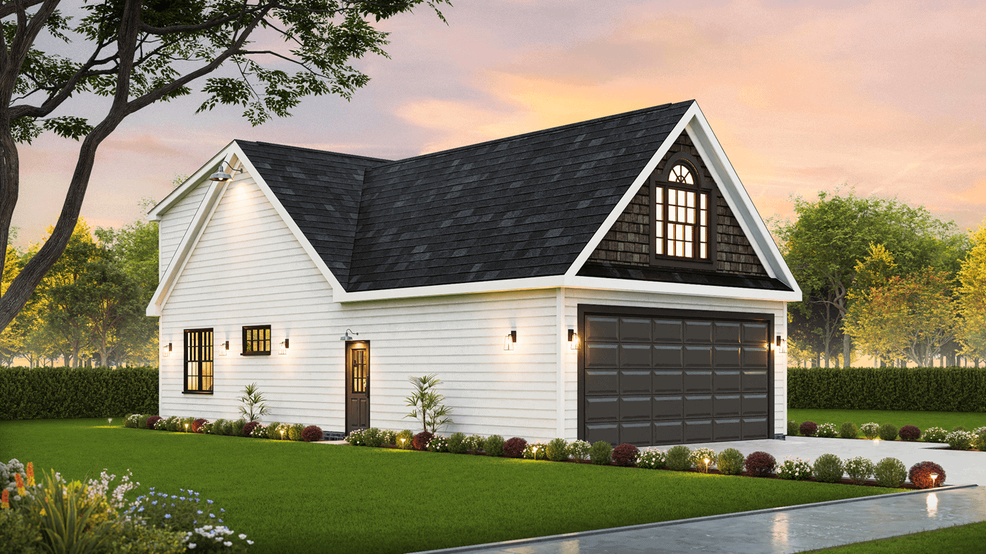 Right Side View of this 3-Bedroom,1404 Sq Ft Plan -198-1286