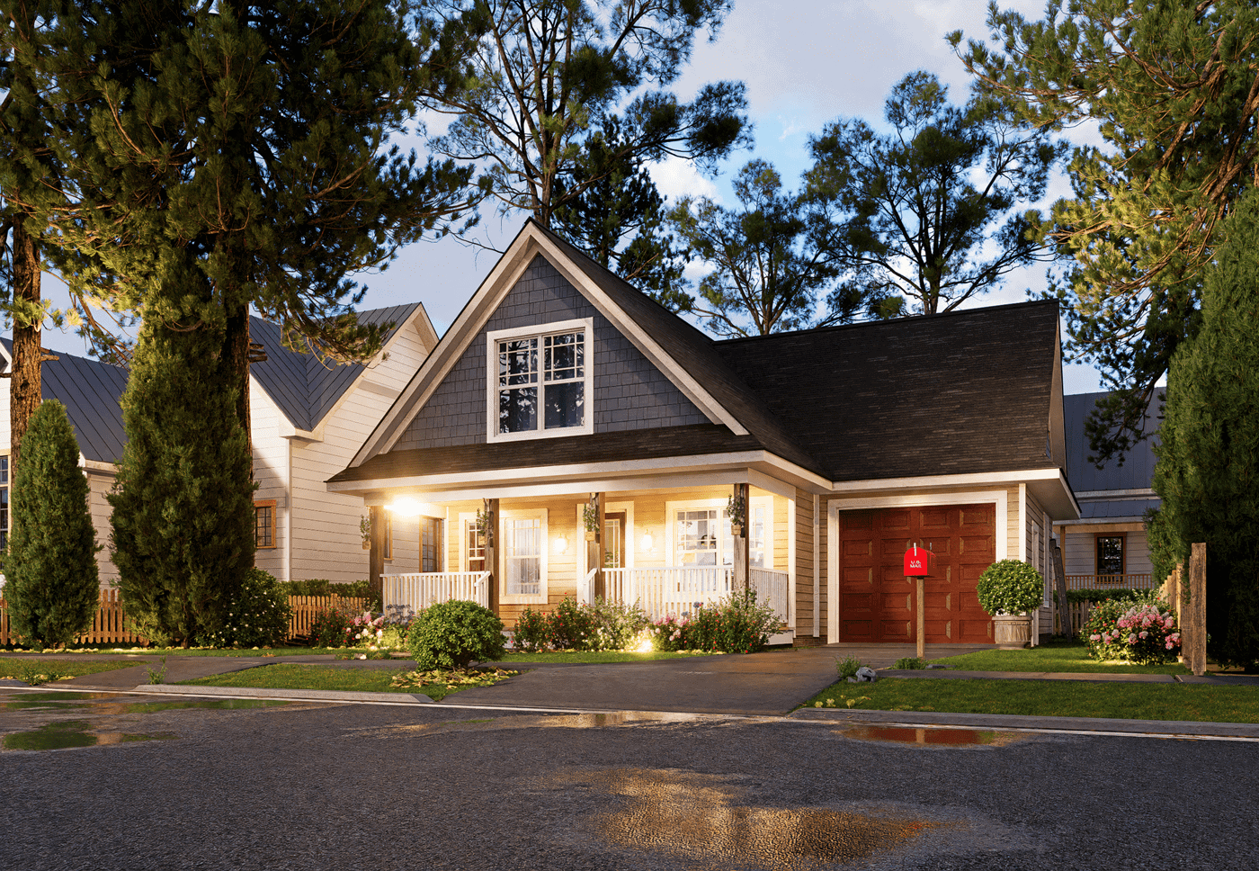 Left Side View of this 3-Bedroom,1272 Sq Ft Plan -198-1287