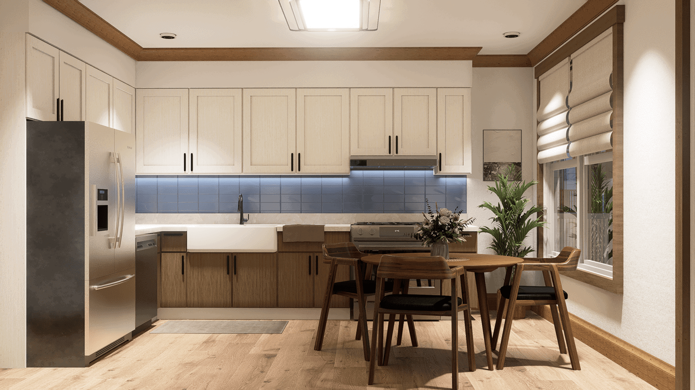 Kitchen of this 3-Bedroom,1272 Sq Ft Plan -198-1287