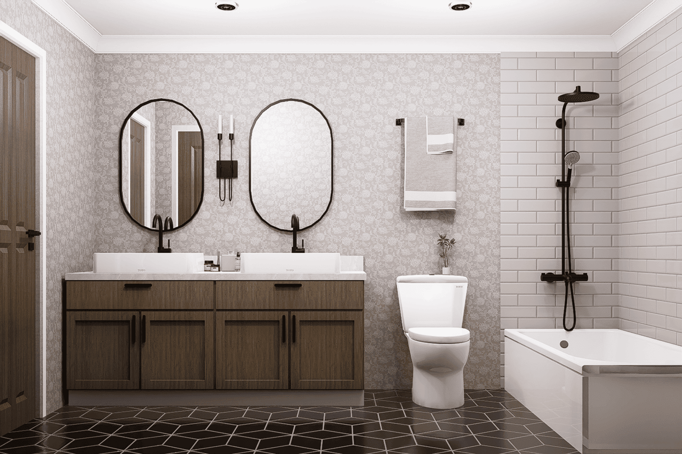 Bathroom of this 3-Bedroom,1272 Sq Ft Plan -198-1287