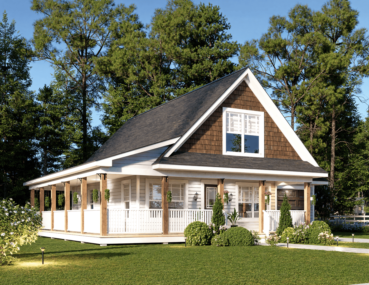 Left Side View of this 3-Bedroom,1272 Sq Ft Plan -198-1288