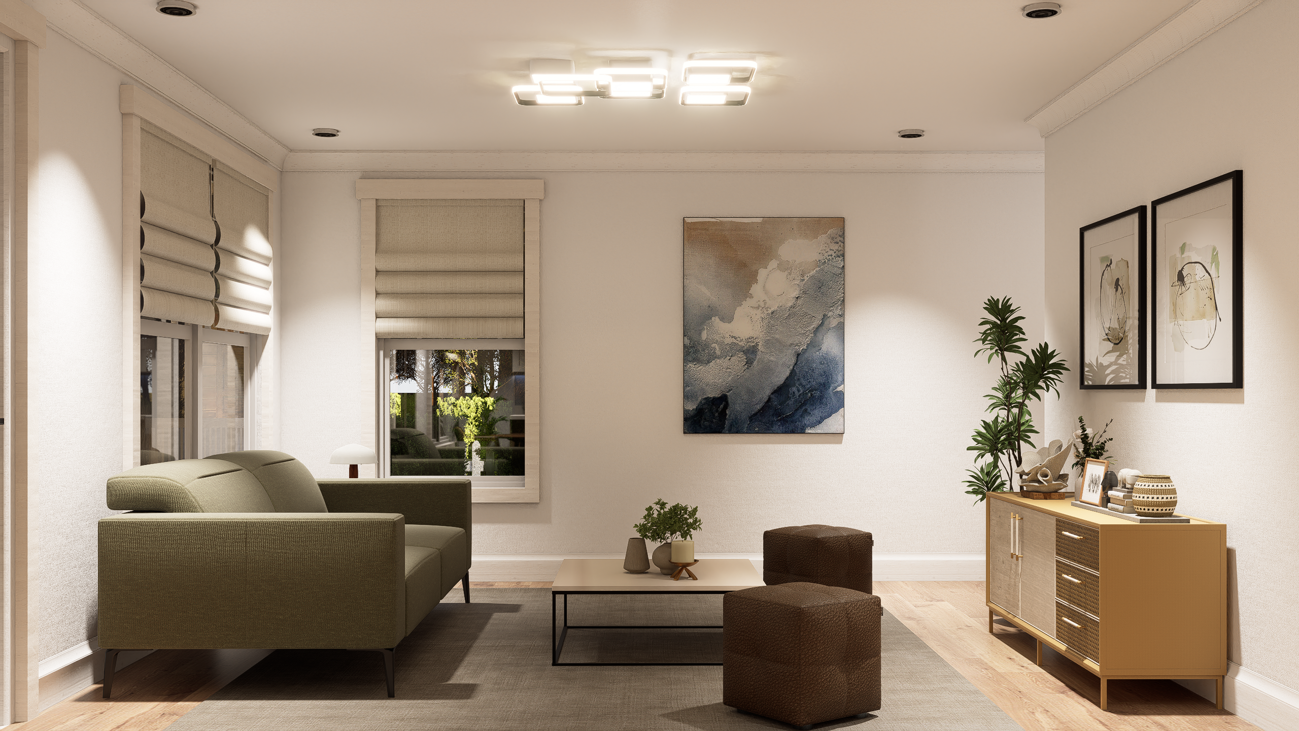 Living Room of this 3-Bedroom,1272 Sq Ft Plan -198-1288