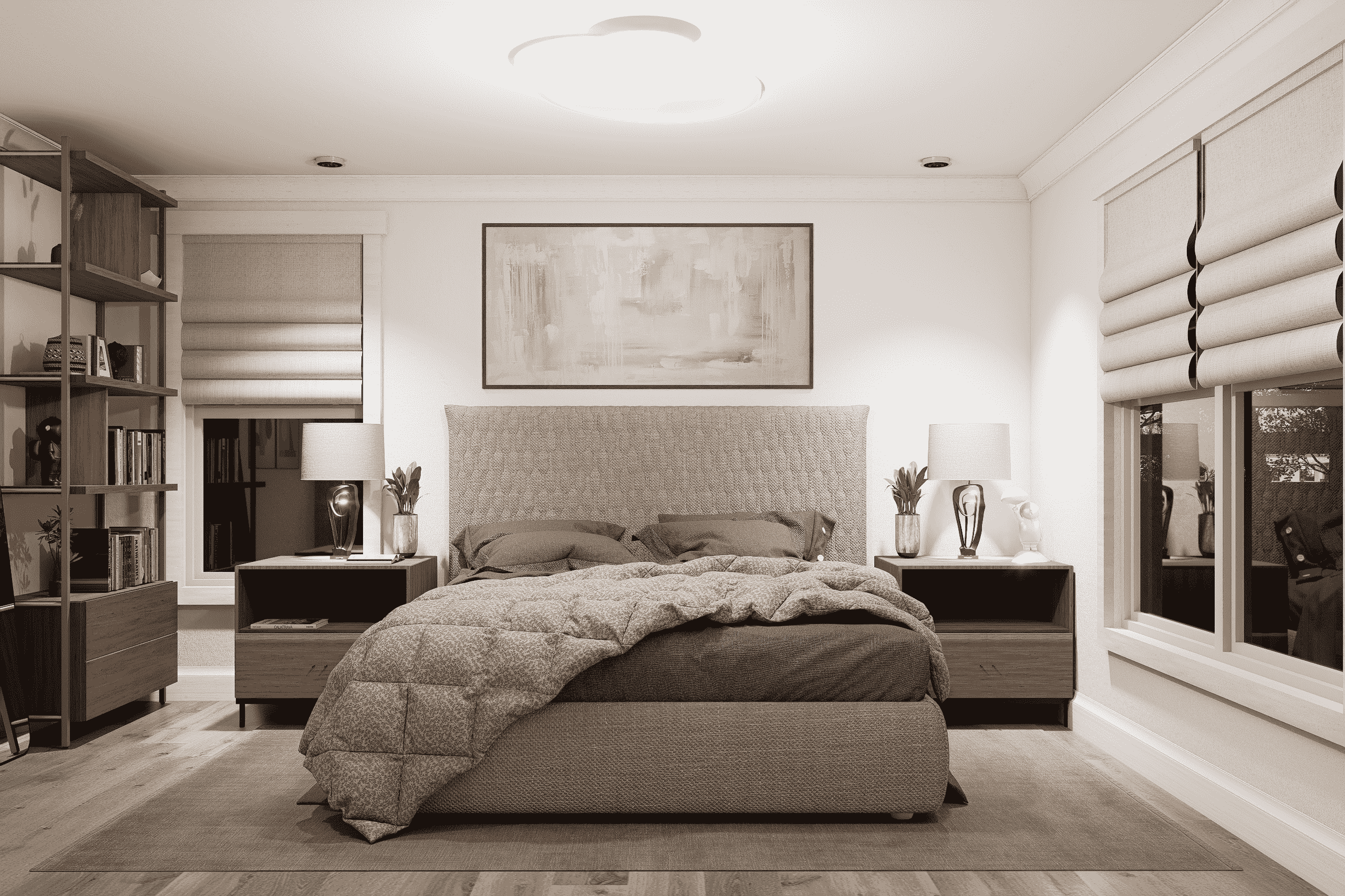 Master Bedroom of this 3-Bedroom,1272 Sq Ft Plan -198-1288