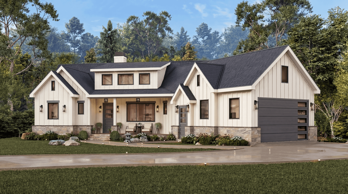 Right Side View of this 3-Bedroom,1809 Sq Ft Plan -198-1289