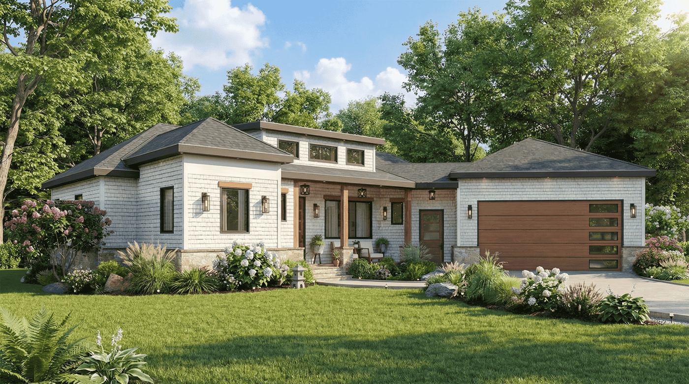 Left Side View of this 3-Bedroom,1801 Sq Ft Plan -198-1290