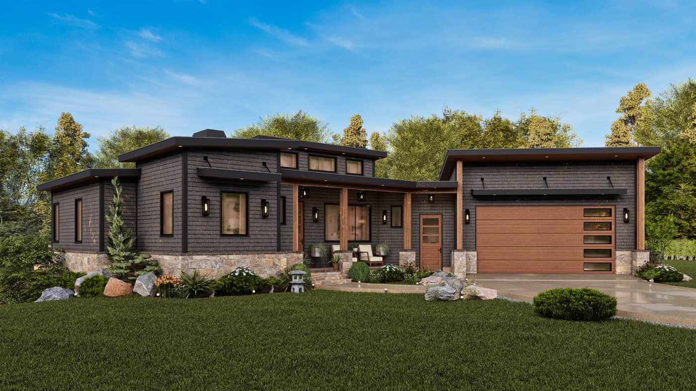 Left Side View of this 3-Bedroom,1801 Sq Ft Plan -198-1291