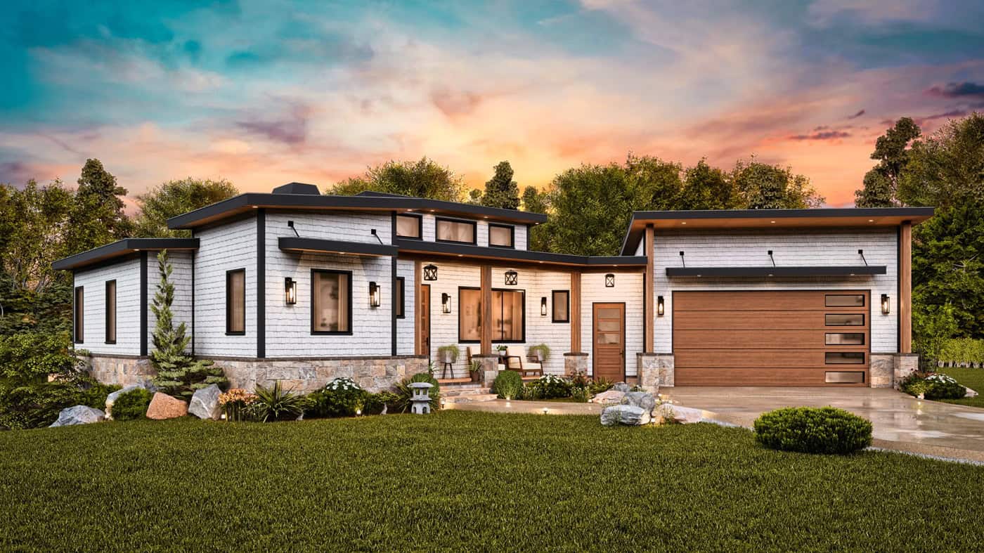 Left Side View of this 3-Bedroom,1801 Sq Ft Plan -198-1291