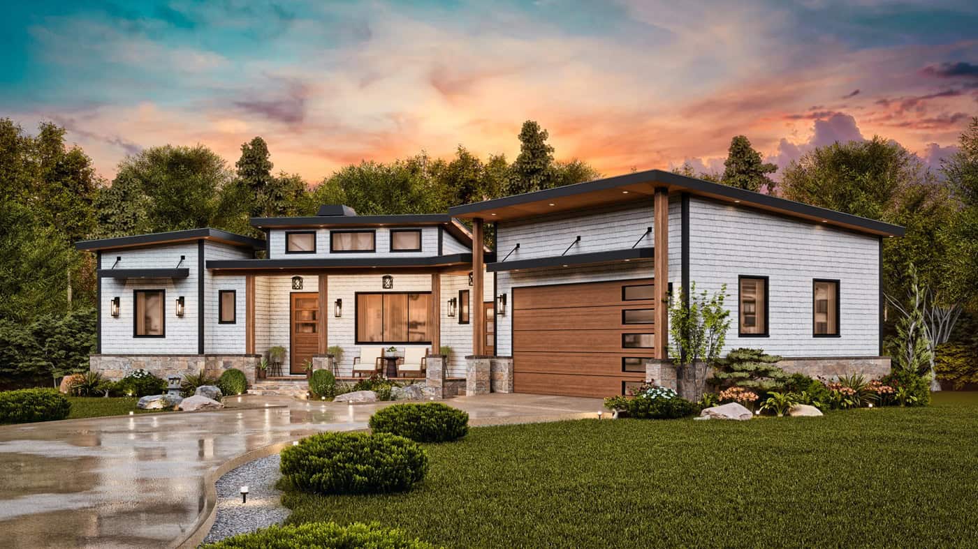 Right Side View of this 3-Bedroom,1801 Sq Ft Plan -198-1291