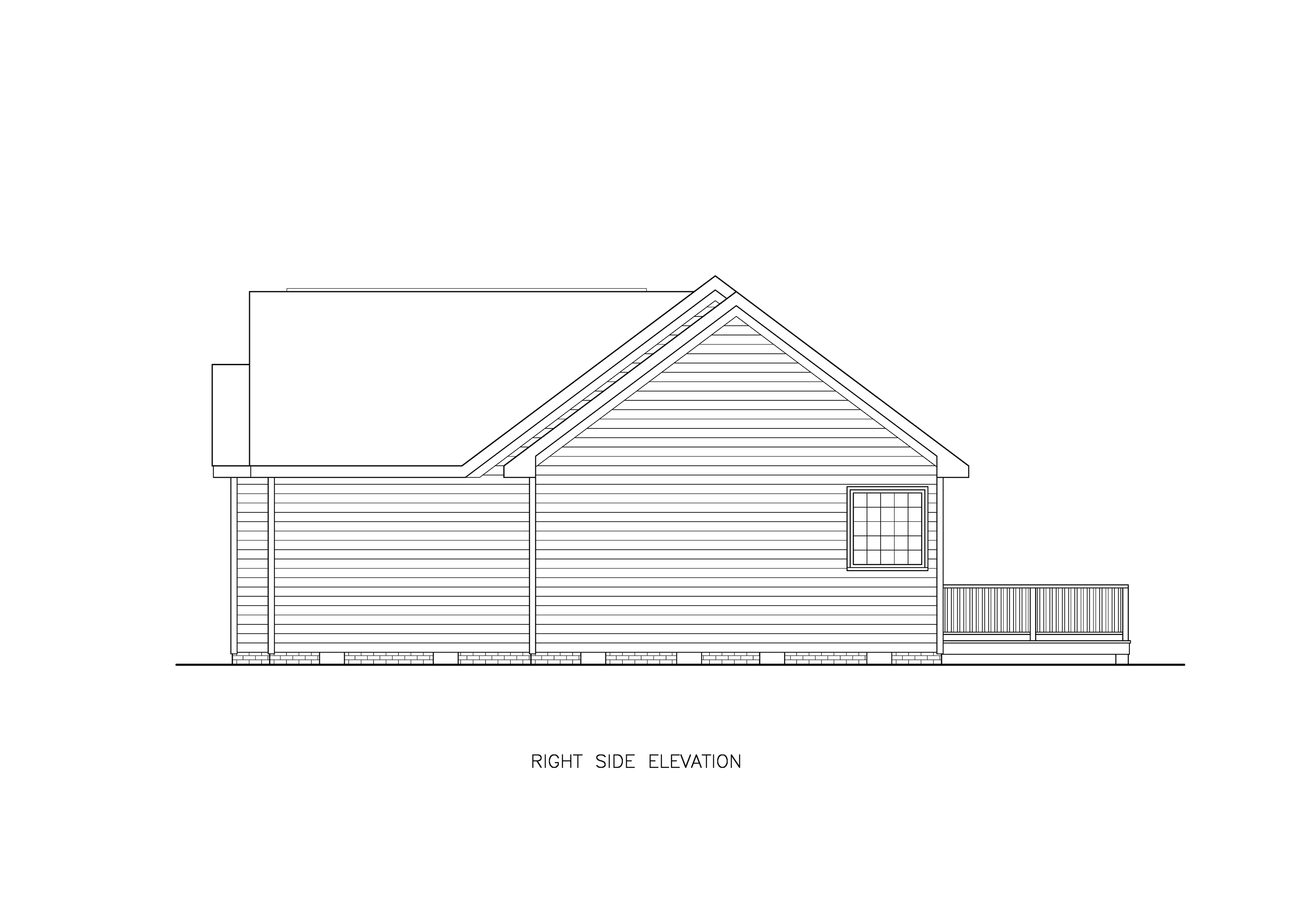 Home Plan Left Elevation of this 3-Bedroom,1334 Sq Ft Plan -198-1293