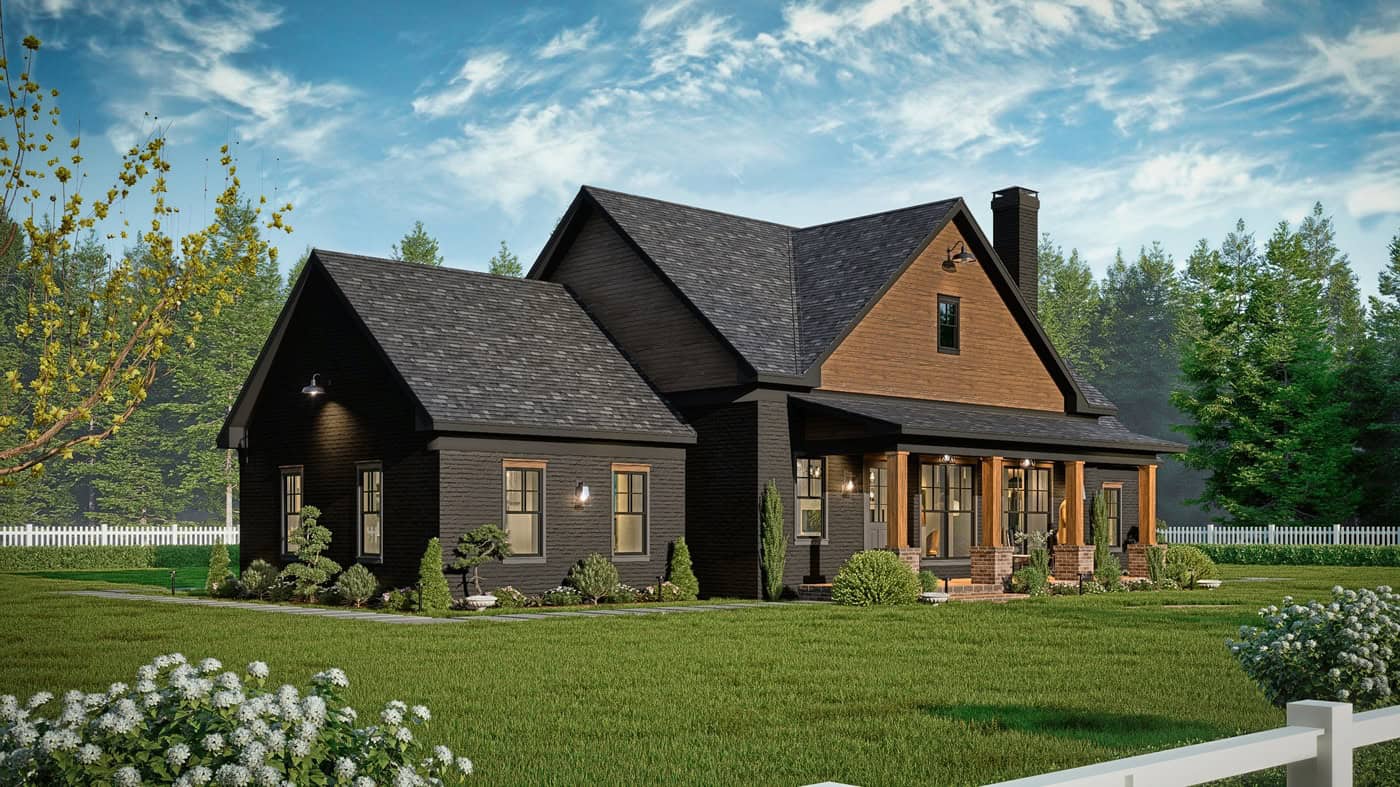 Left Side View of this 3-Bedroom,1682 Sq Ft Plan -198-1294