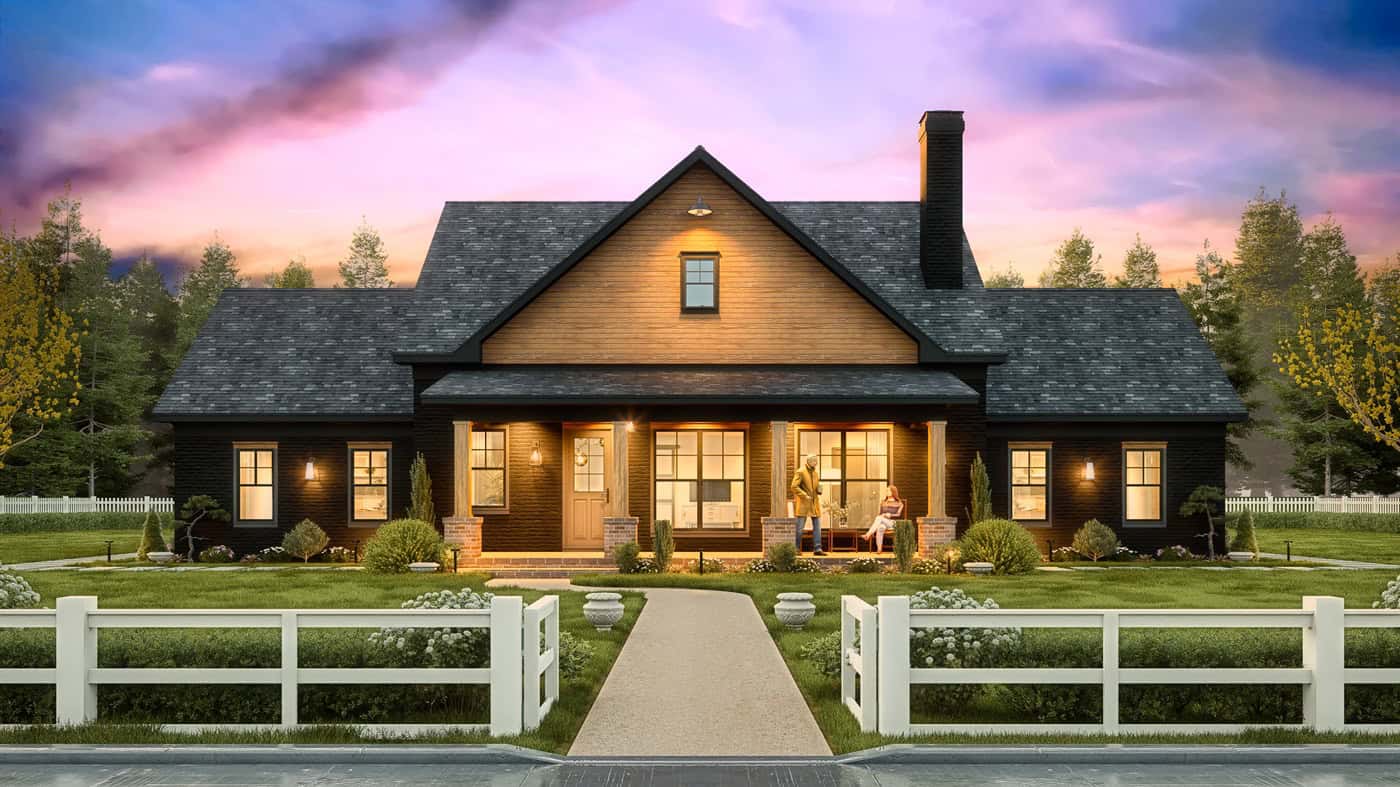 Front View of this 3-Bedroom,1682 Sq Ft Plan -198-1294