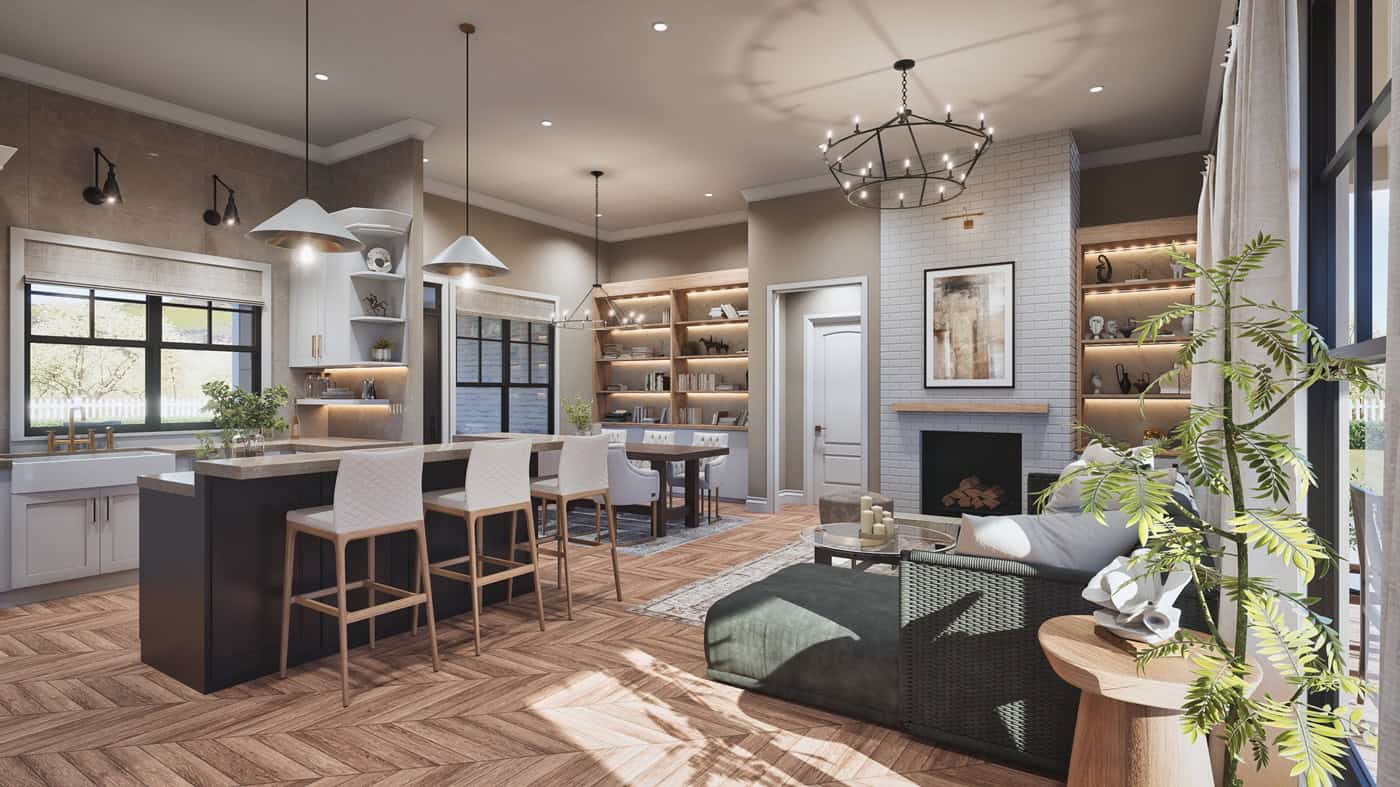Home Interior Photograph of this 3-Bedroom,1682 Sq Ft Plan -198-1294