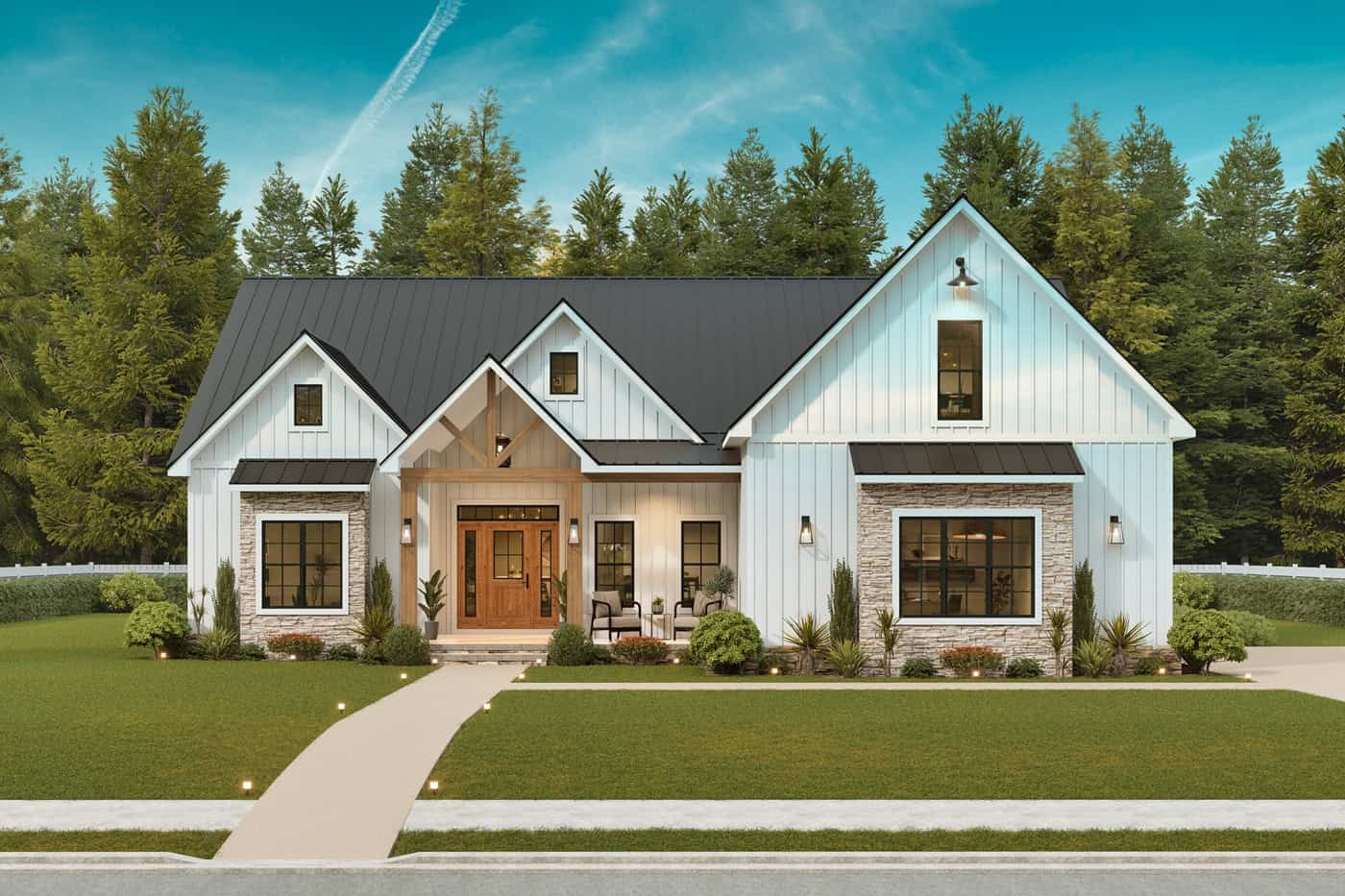 Front View of this 3-Bedroom,2361 Sq Ft Plan -198-1295