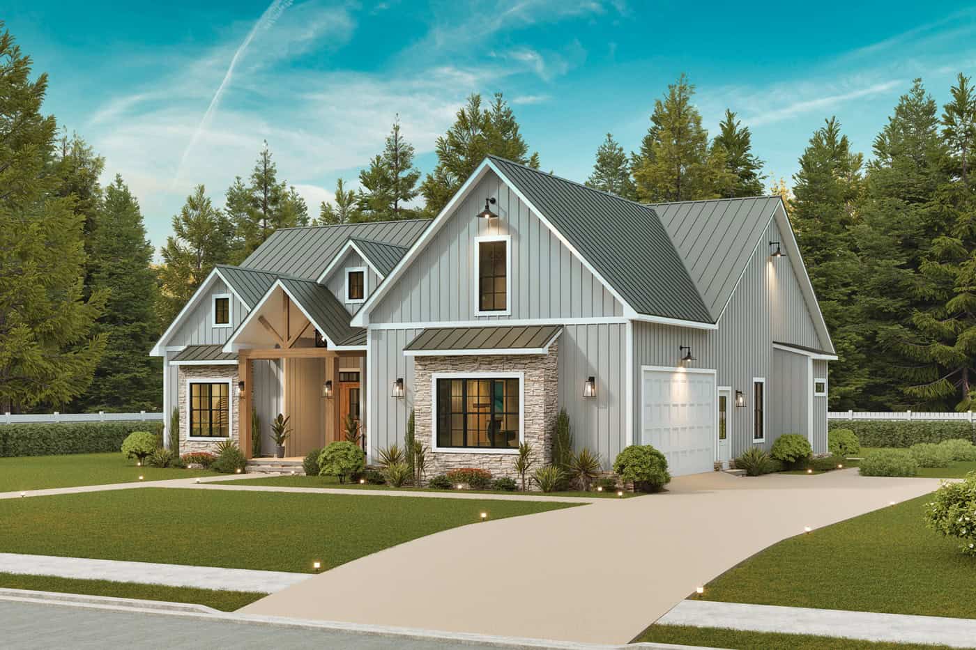 Right Side View of this 3-Bedroom,2361 Sq Ft Plan -198-1295