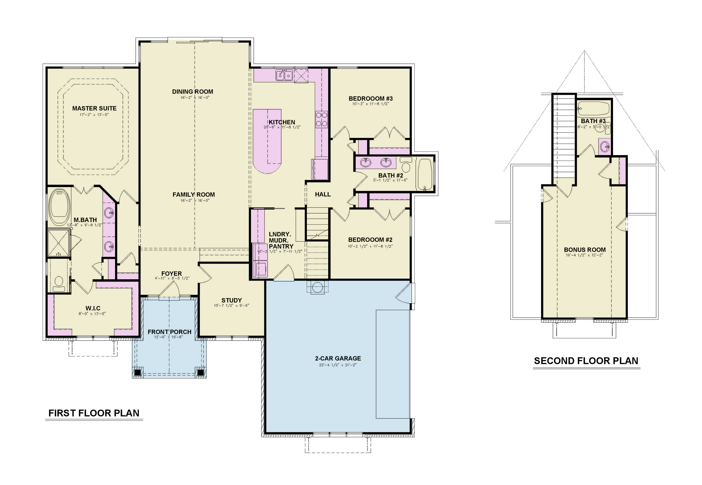 Main Level of Transitional Plan #198-1296