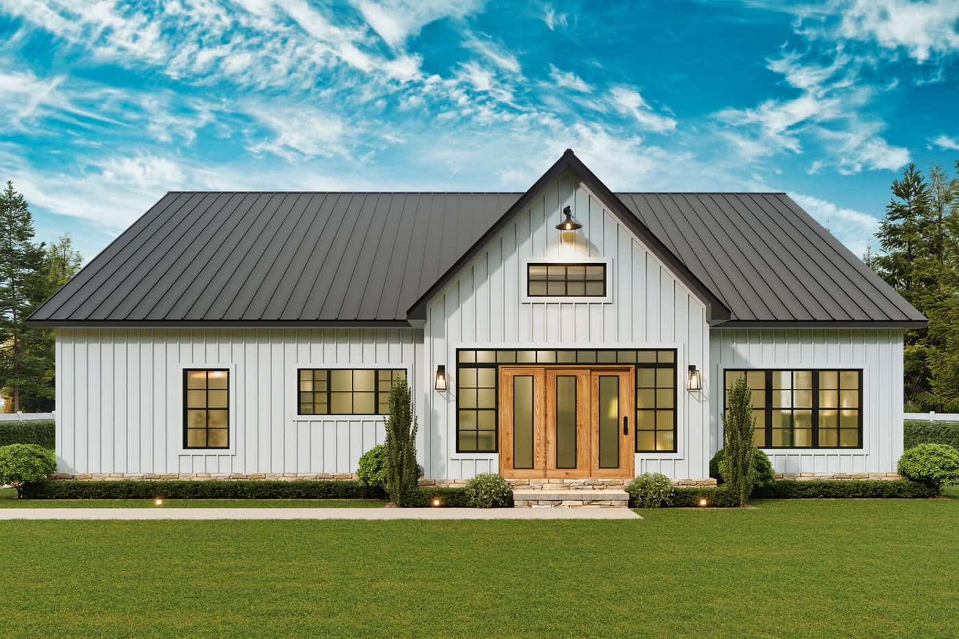 Home Plan Rear Elevation of this 3-Bedroom,2351 Sq Ft Plan -198-1296